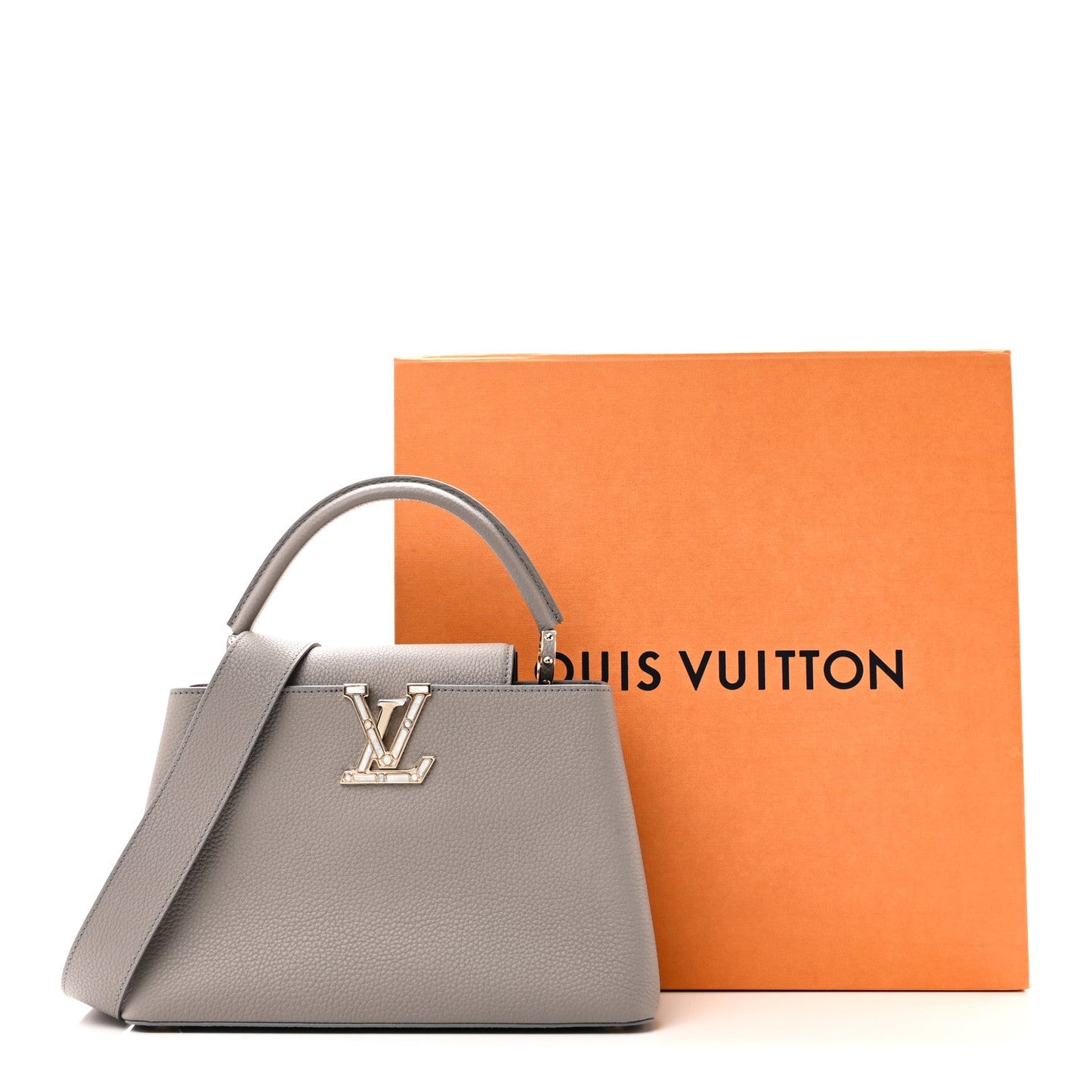 Taurillon Moonstone Capucines MM Galet