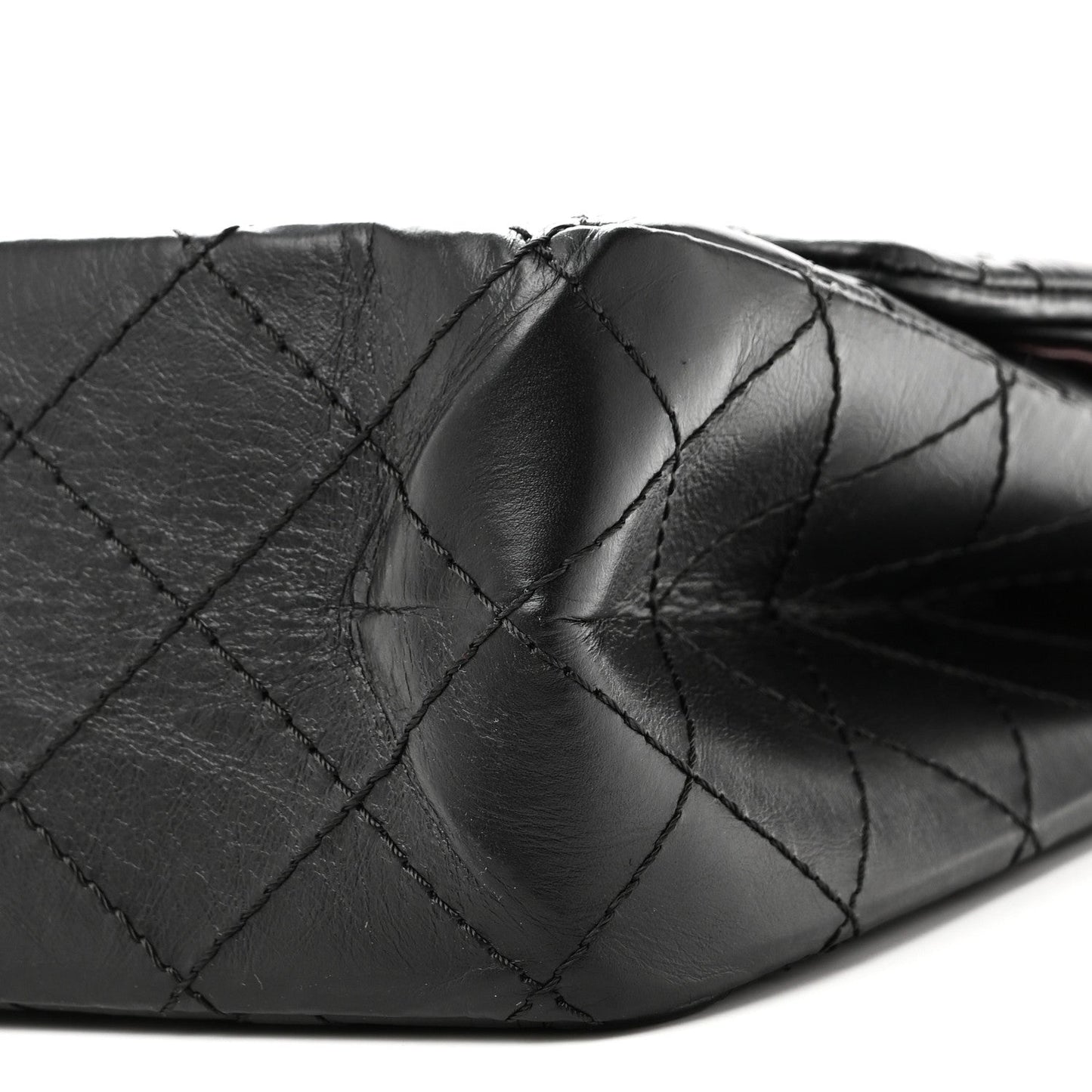 Aged Calfskin Quilted 2.55 Reissue 226 Flap Black