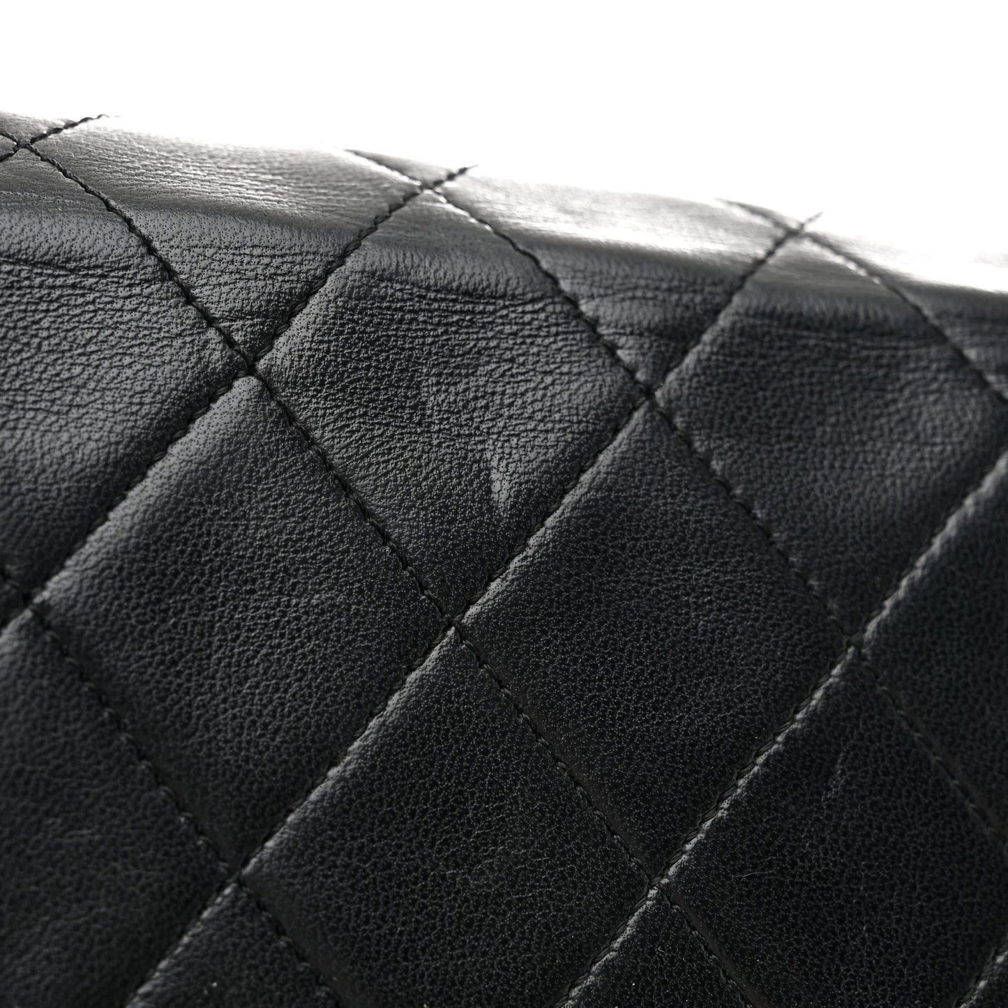 Lambskin Quilted Flap Bag Black