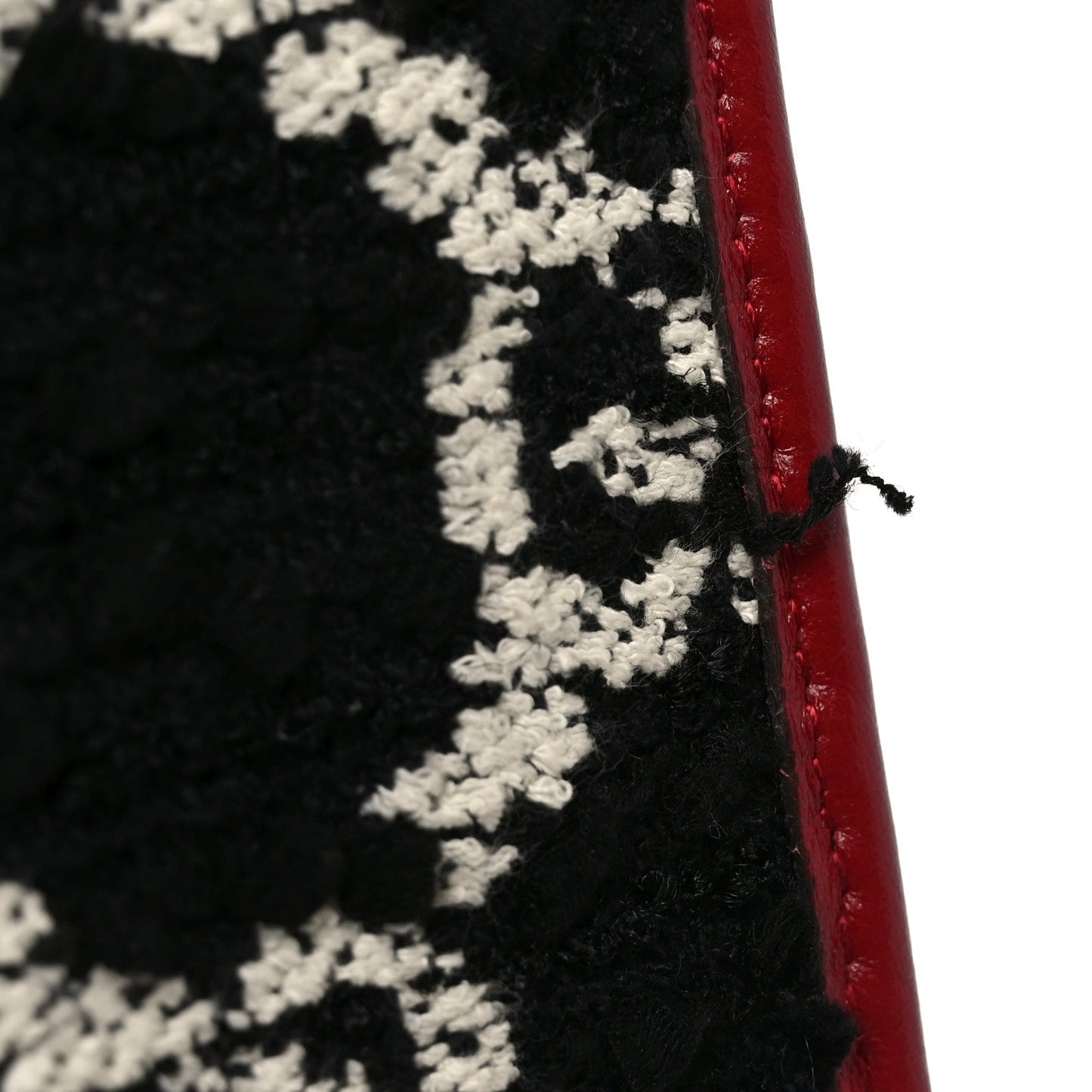 Tweed GG Monogram Large Rajah Chain Tote Romantic Cherry Black White