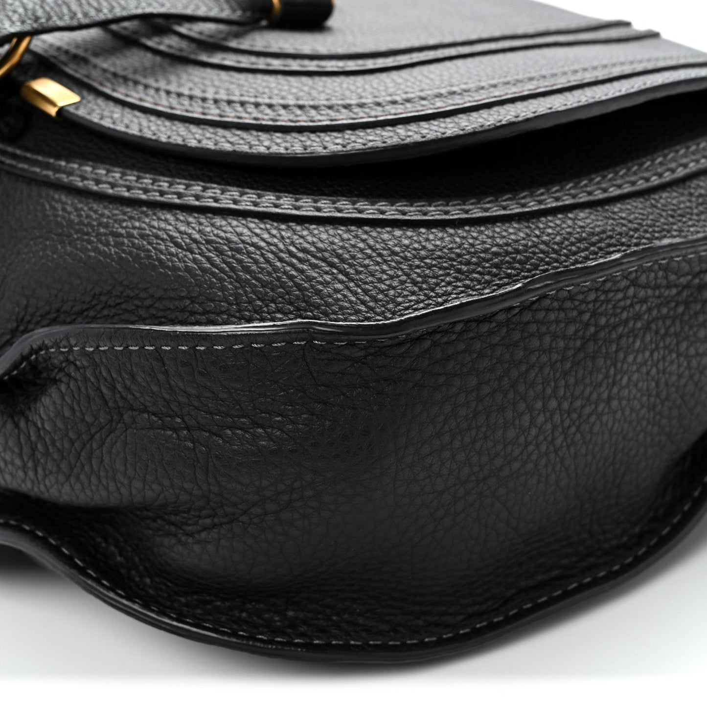 Calfskin Medium Marcie Satchel Black