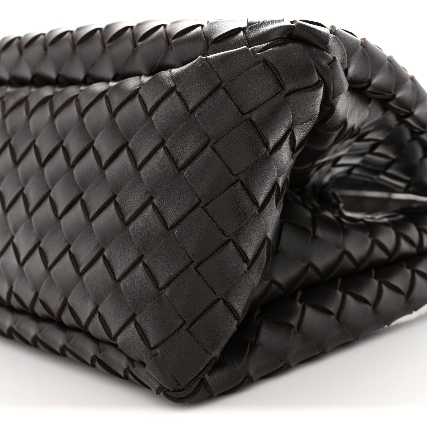 Nappa Intrecciato Small Campana Shoulder Bag Fondant