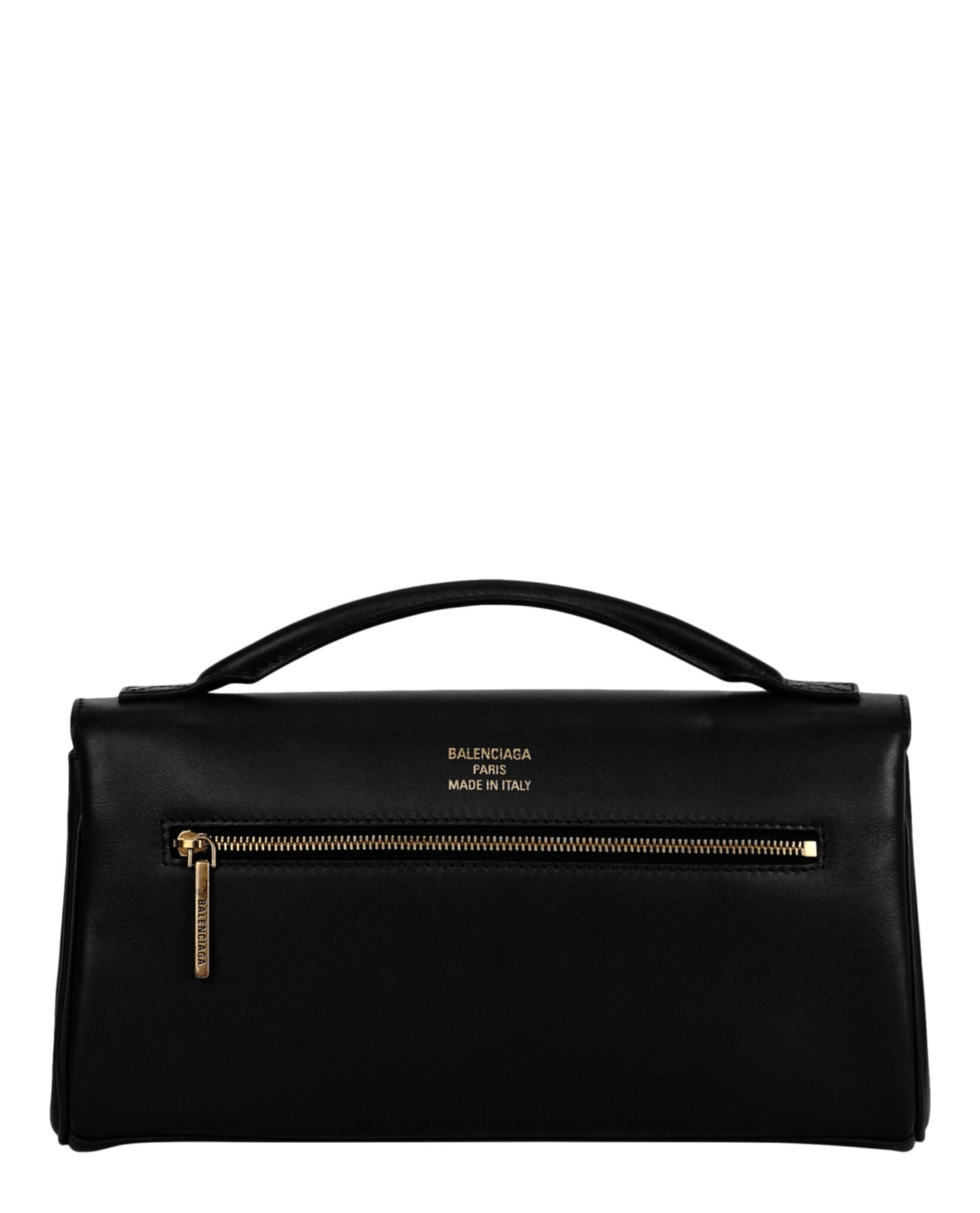 Balenciaga Womens Bel Air Small Leather Clutch Bag