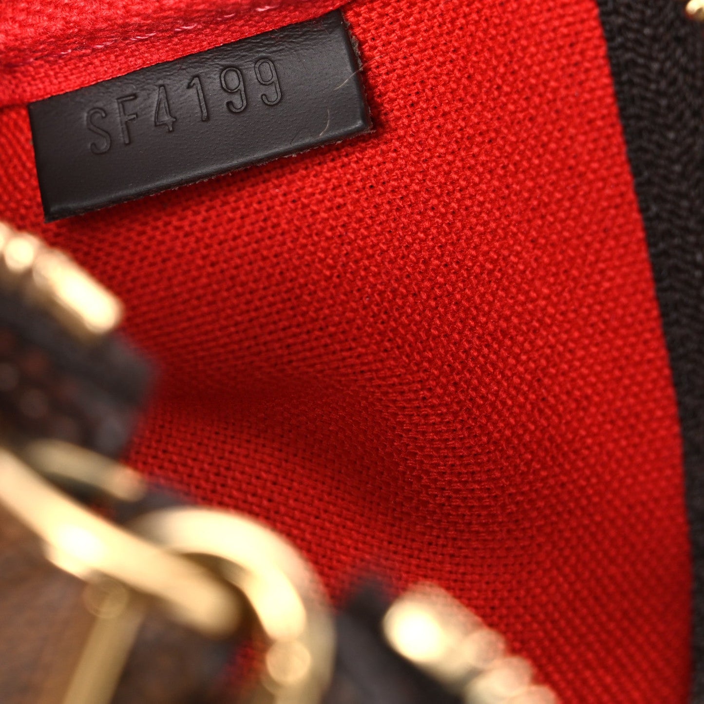 Damier Ebene 2019 Christmas Animation Mini Pochette Accessories Red