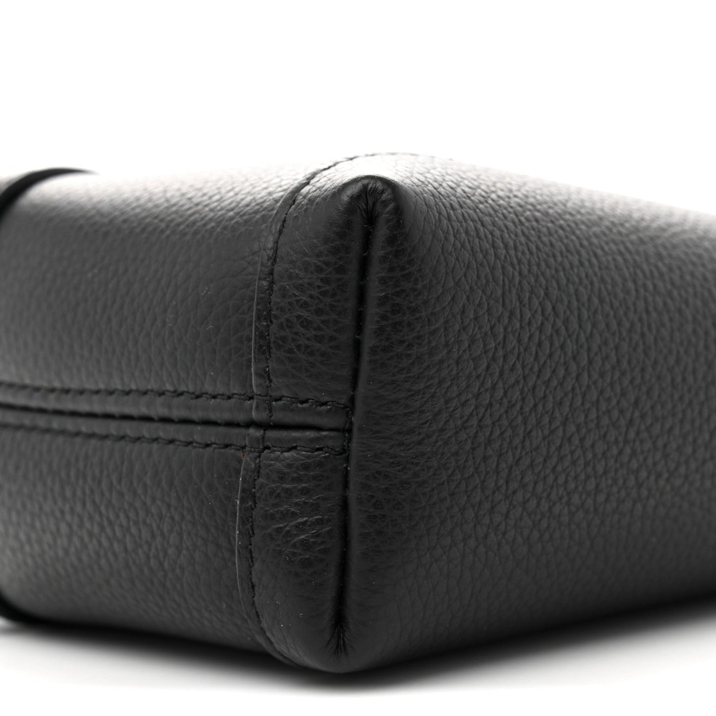 Calfskin Hourglass Phone Holder Bag Black