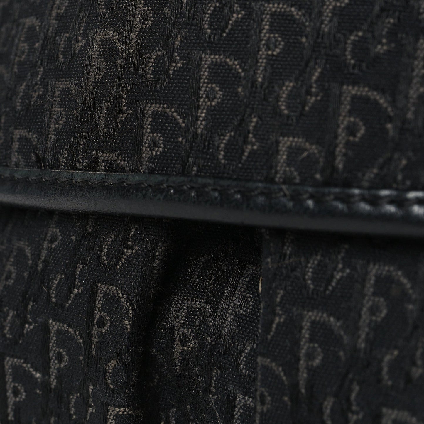 Canvas Diorissimo Buckle Messenger Black