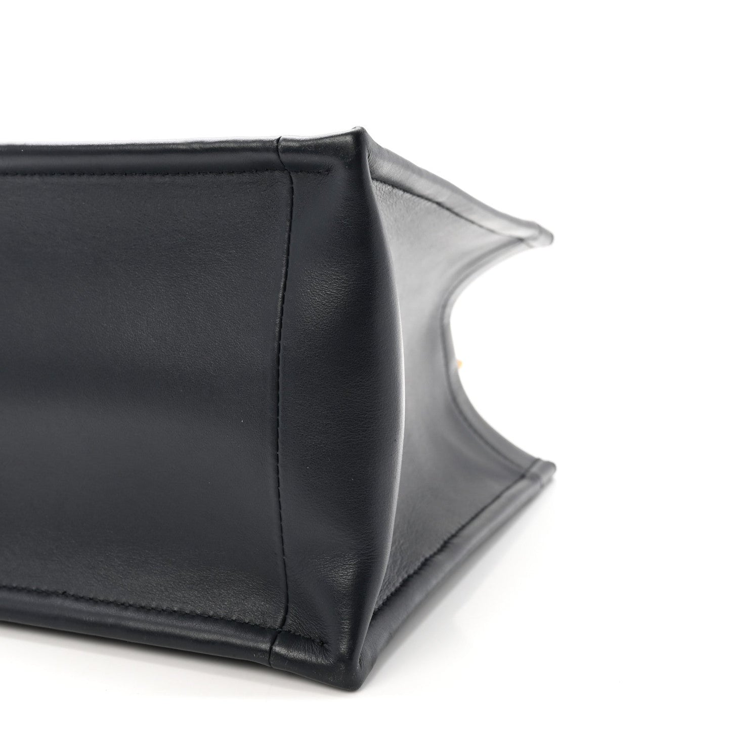 Oblique Calfskin Small Book Tote With Strap Blue Multicolor
