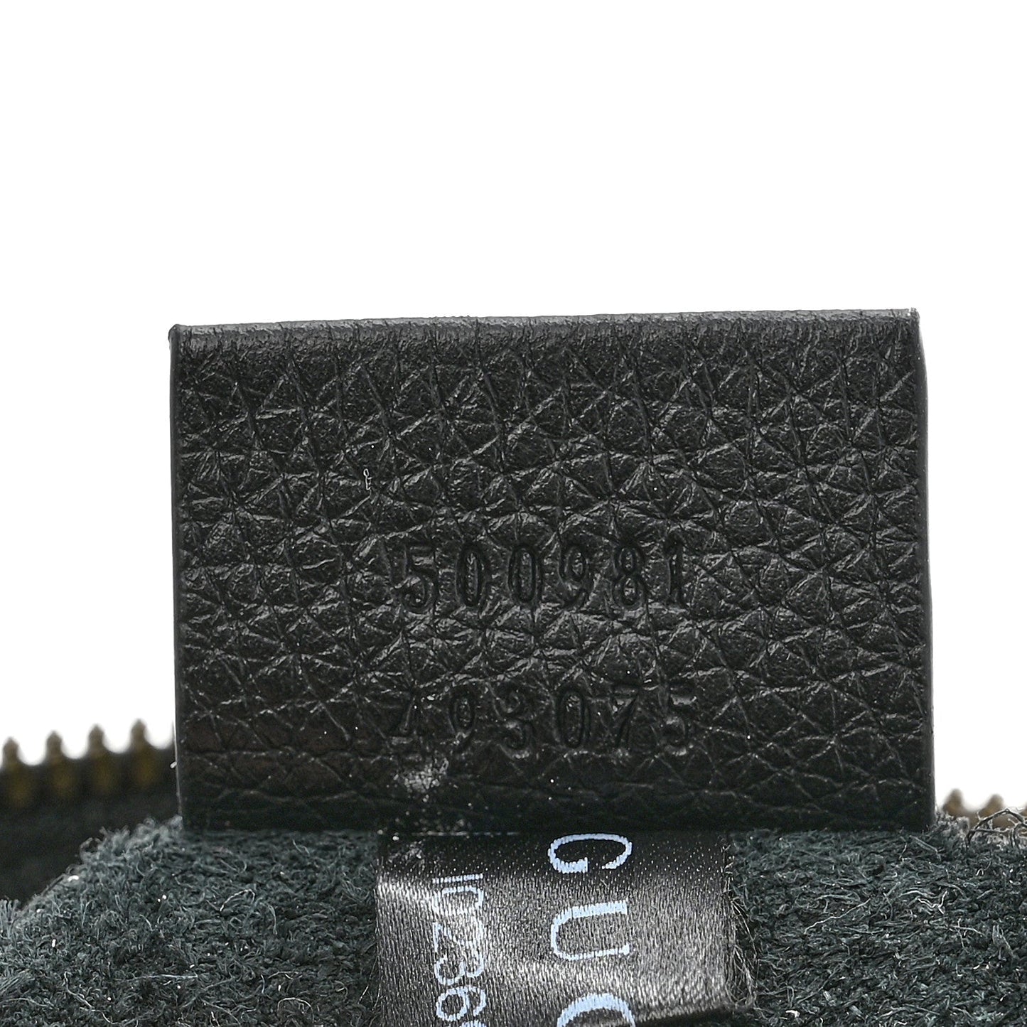 Pebbled Calfskin Medium Logo Portfolio Clutch Black