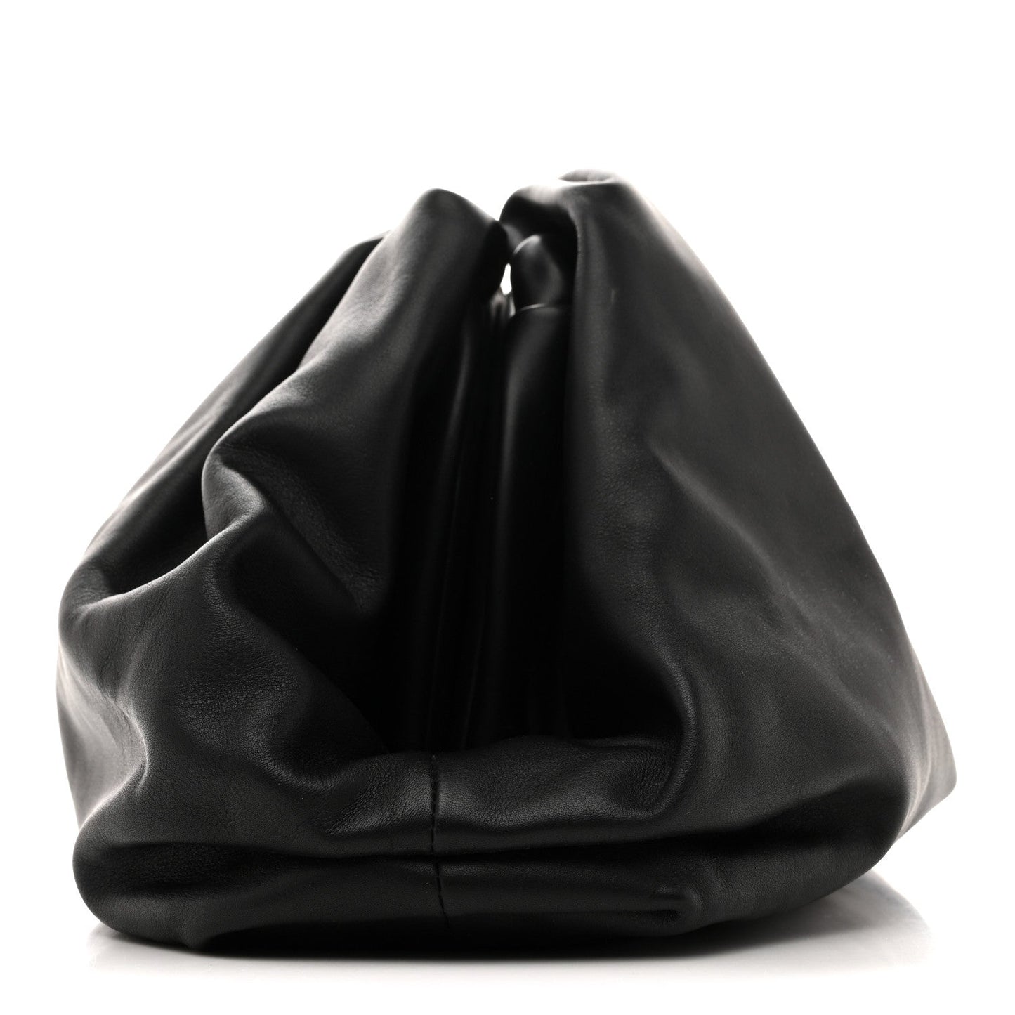 Smooth Butter Calf The Pouch Oversized Clutch Black