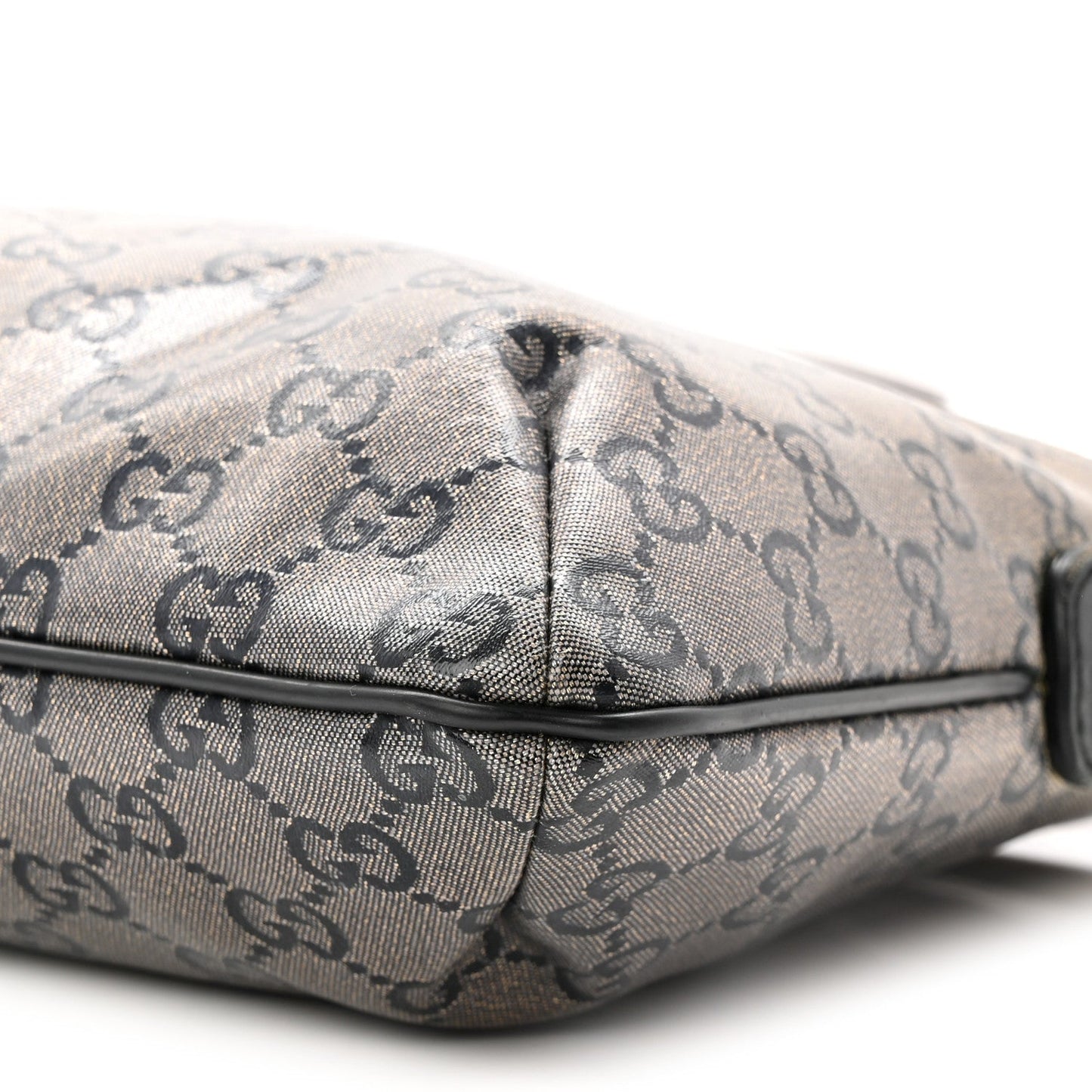 Crystal Monogram Small Flat Messenger Crossbody Navy