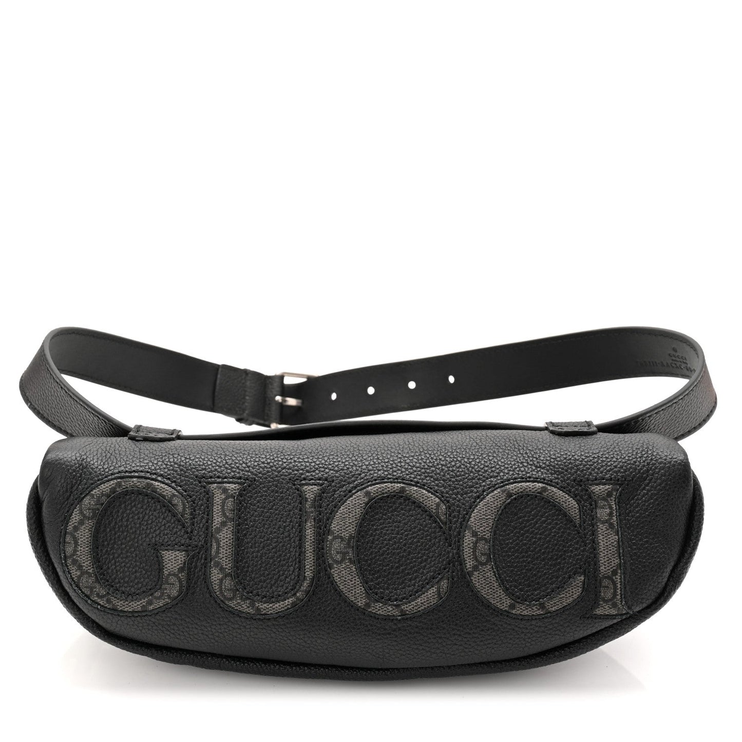 Grained Calfskin Embossed GG Monogram Belt Bag 80 32