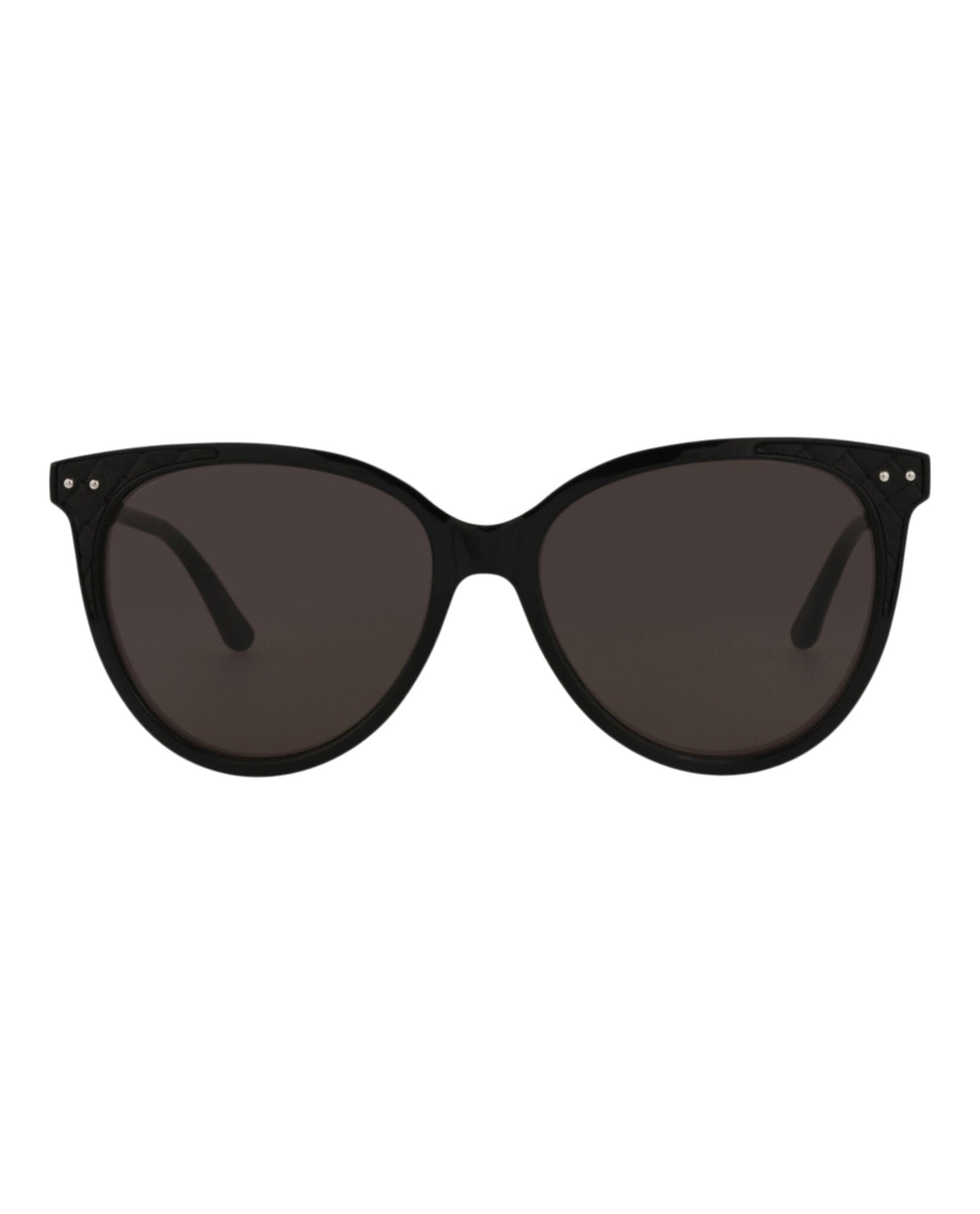 Bottega Veneta Womens Cat Eye Black Black Grey Fashion Designer Eyewear