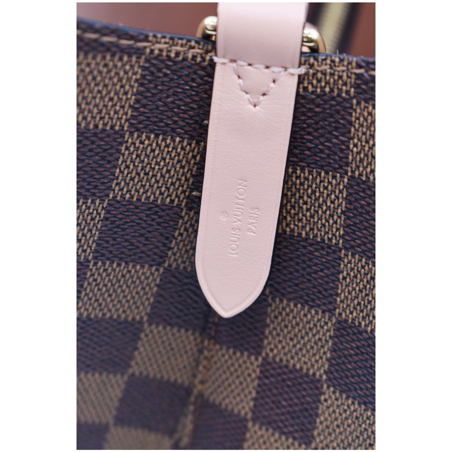 LOUIS VUITTON Neonoe MM Damier Ebene Shoulder Bag Venus Pink