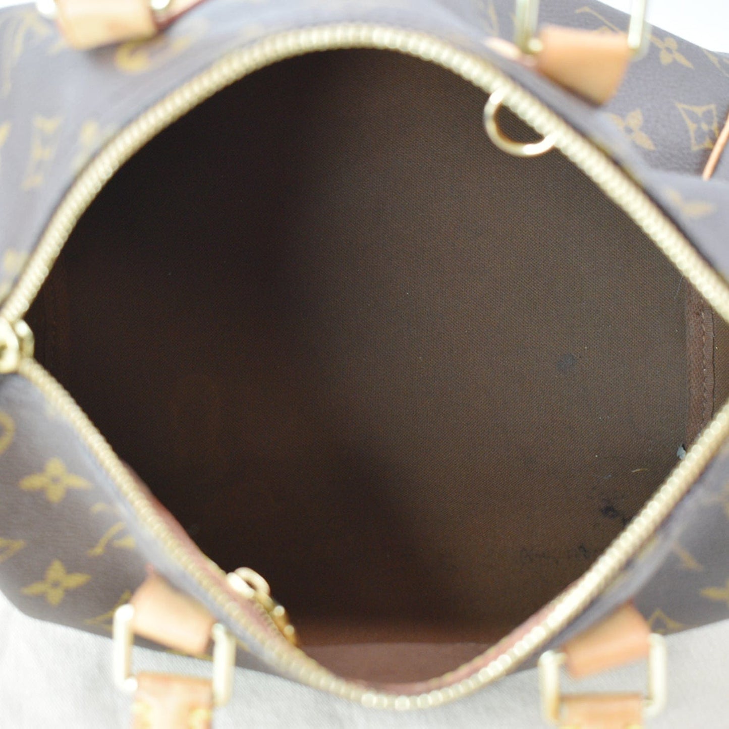 LOUIS VUITTON Speedy 25 Bandouliere Monogram Canvas Shoulder Bag Brown