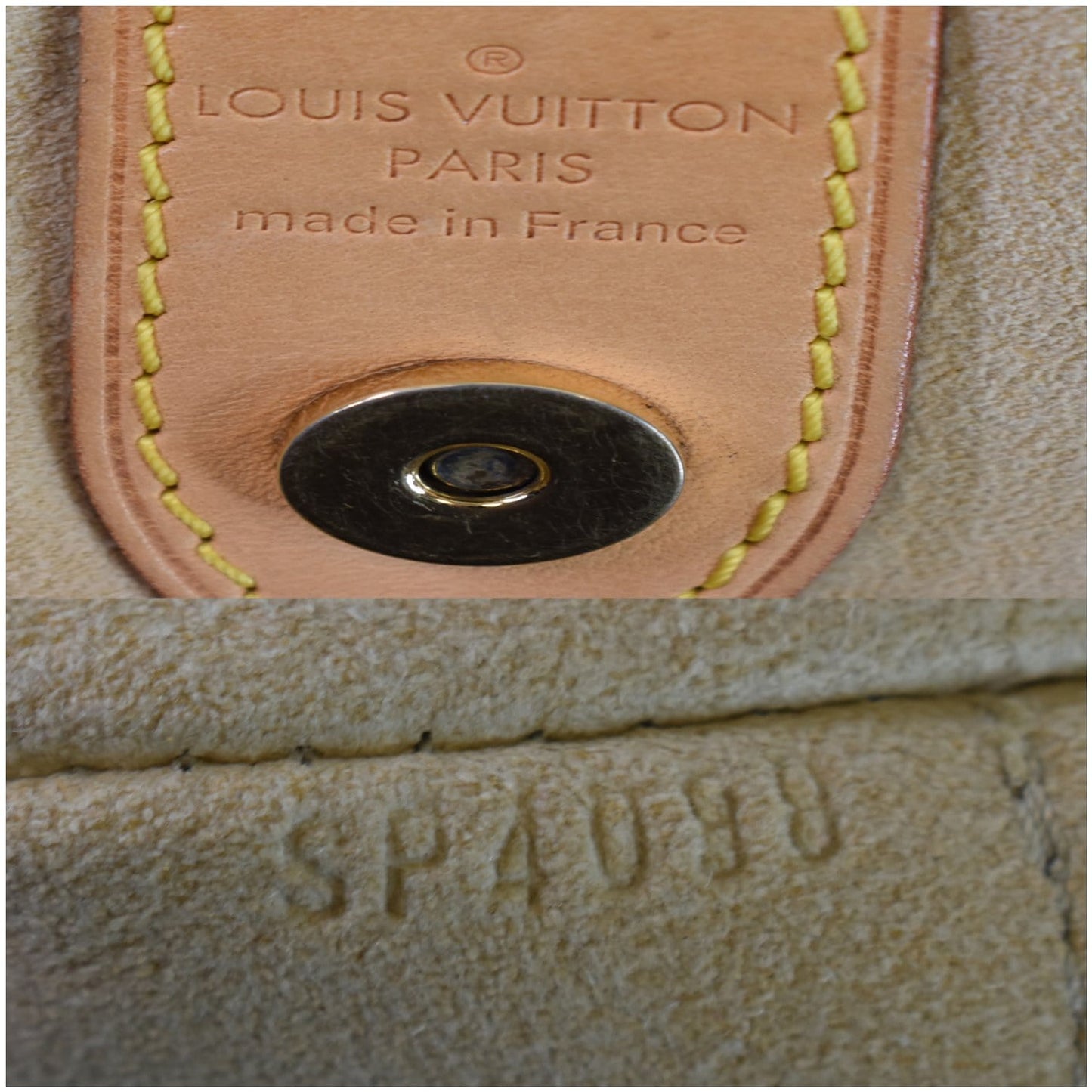 LOUIS VUITTON Galliera GM Damier Azur Shoulder Bag White