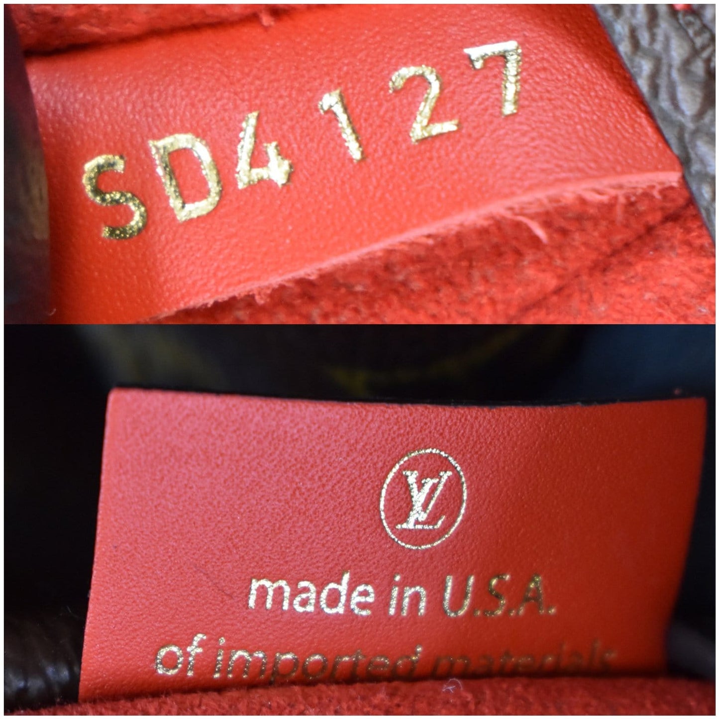 LOUIS VUITTON Neonoe Monogram Canvas Shoulder Bag Coquelicot