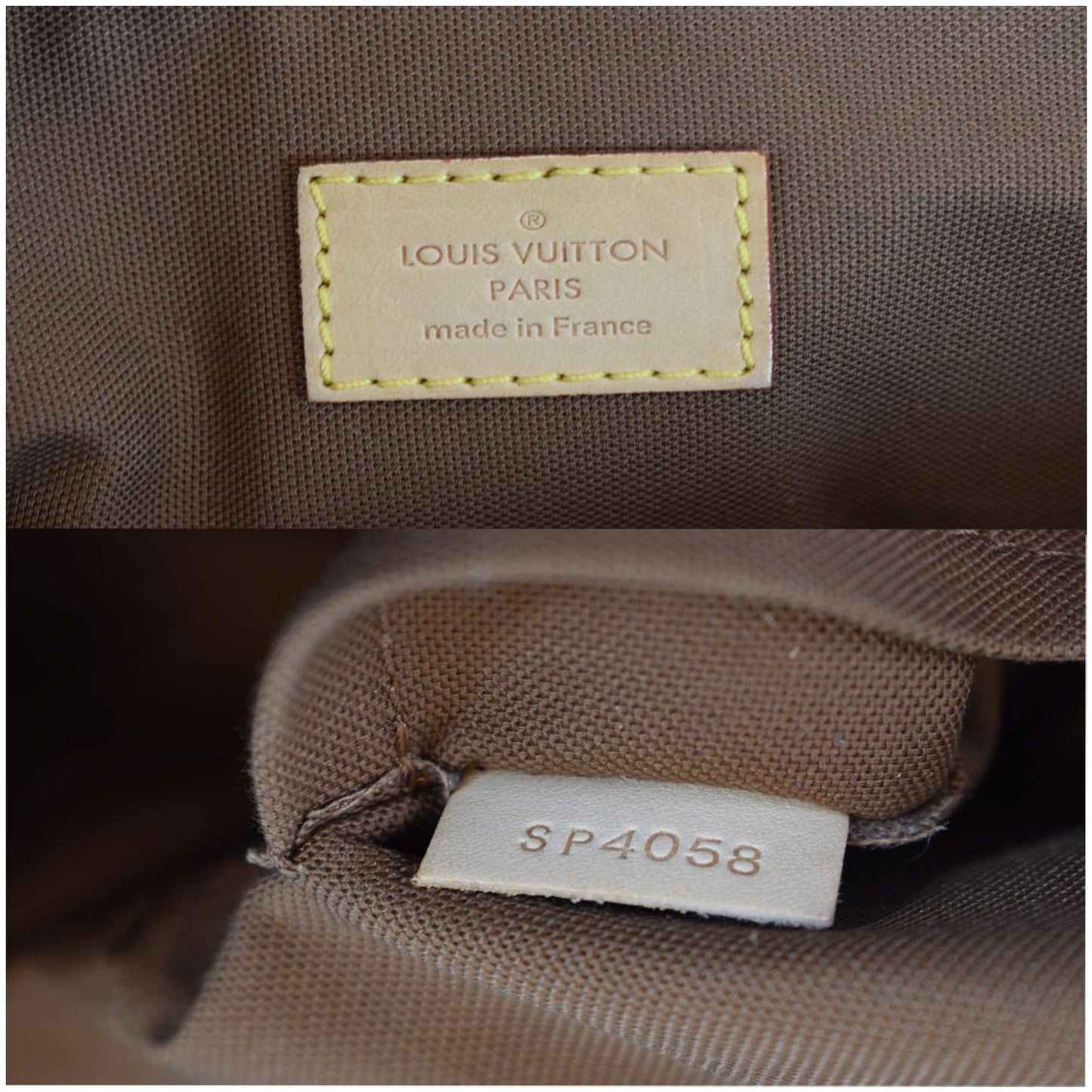 LOUIS VUITTON Tivoli GM Monogram Canvas Shoulder Bag Brown