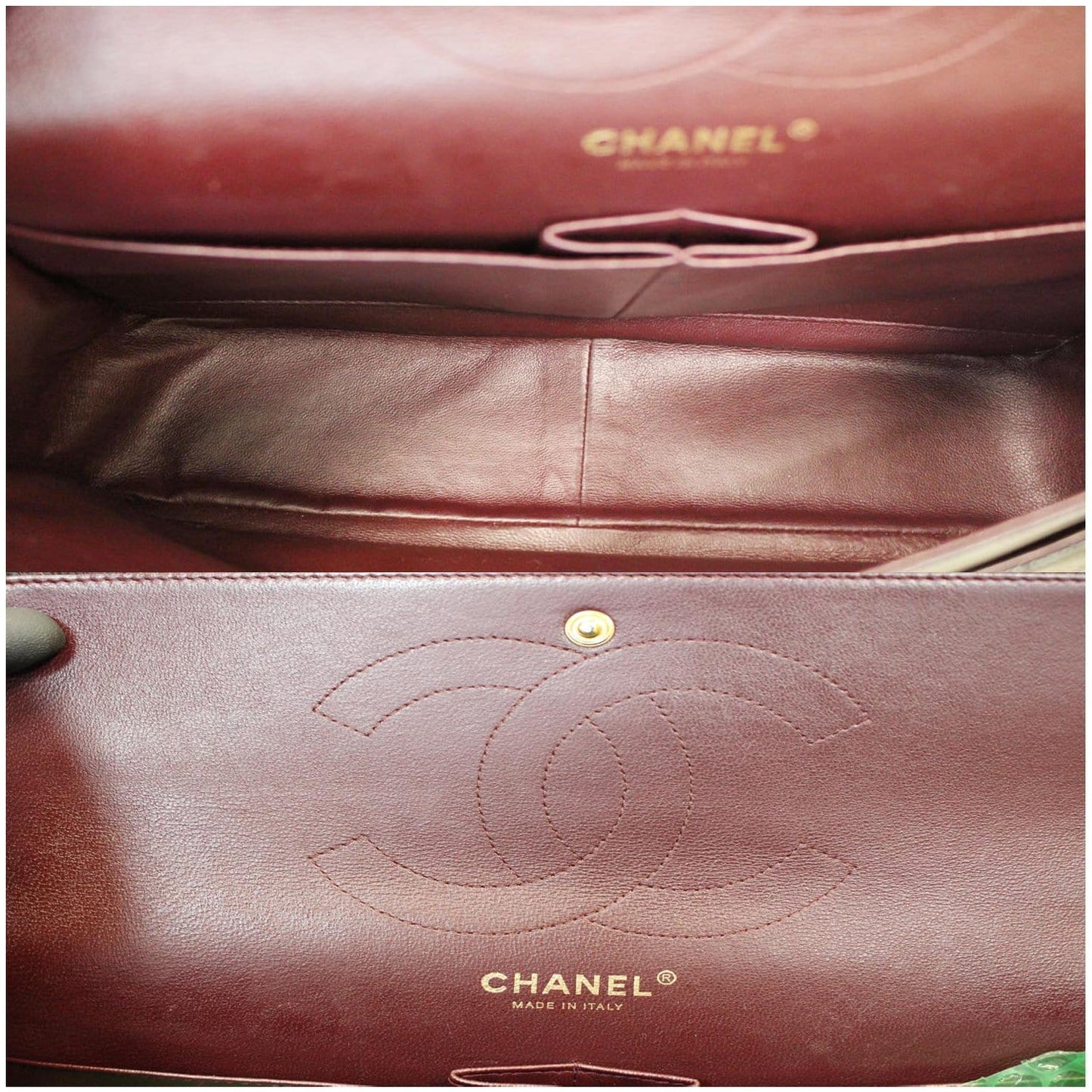 CHANEL Jumbo Double Flap Caviar Leather Shoulder Bag Black