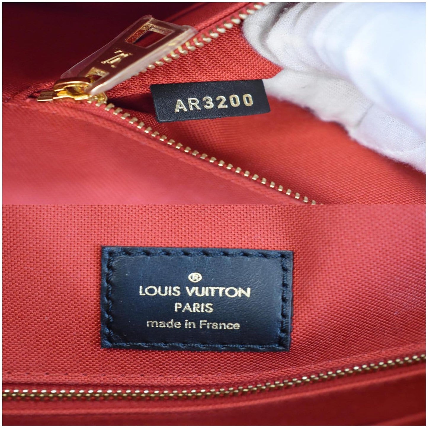 LOUIS VUITTON Onthego GM Reverse Monogram Giant Canvas Tote Shoulder Bag Brown