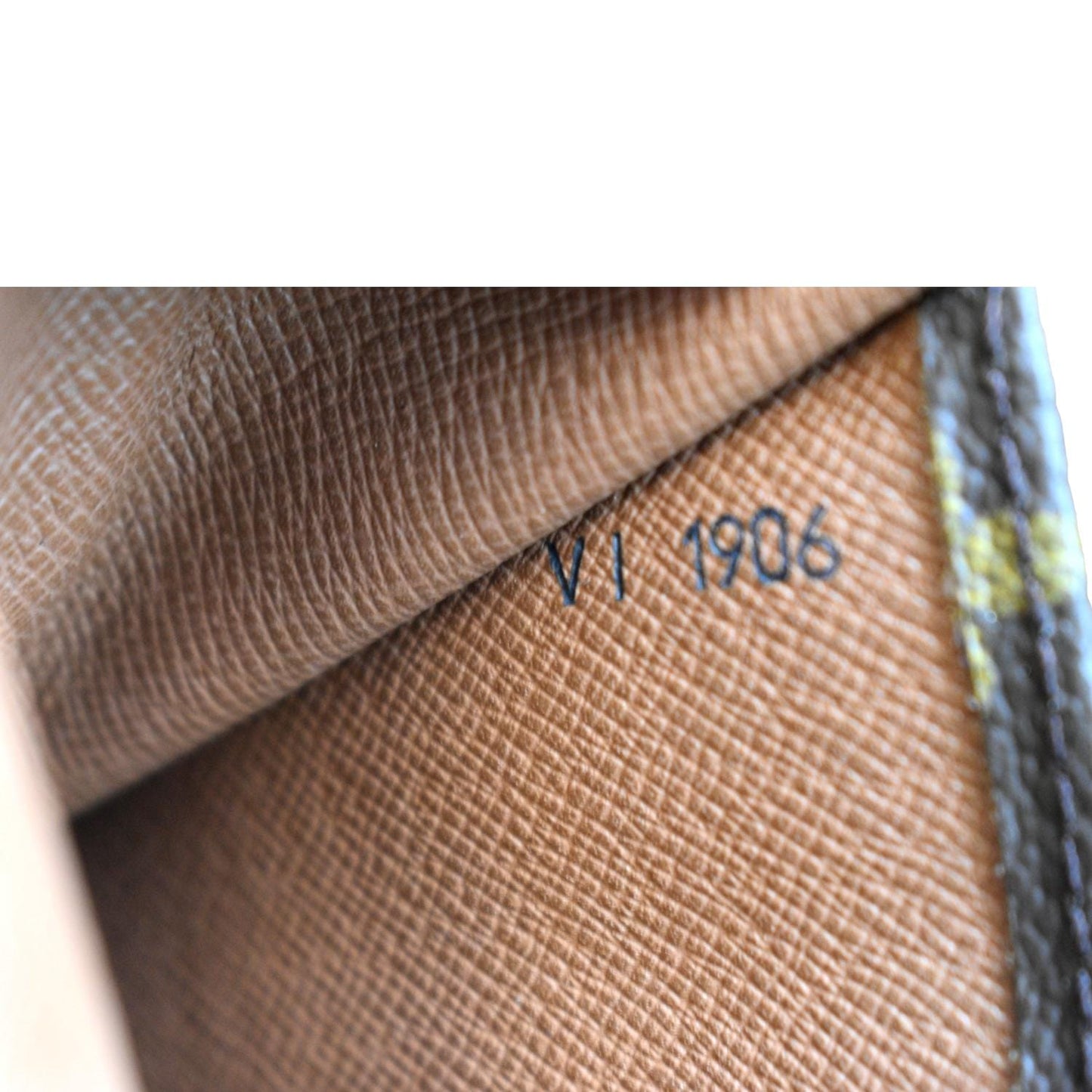 LOUIS VUITTON Rabat Pochette Monogram Canvas Clutch Bag Brown