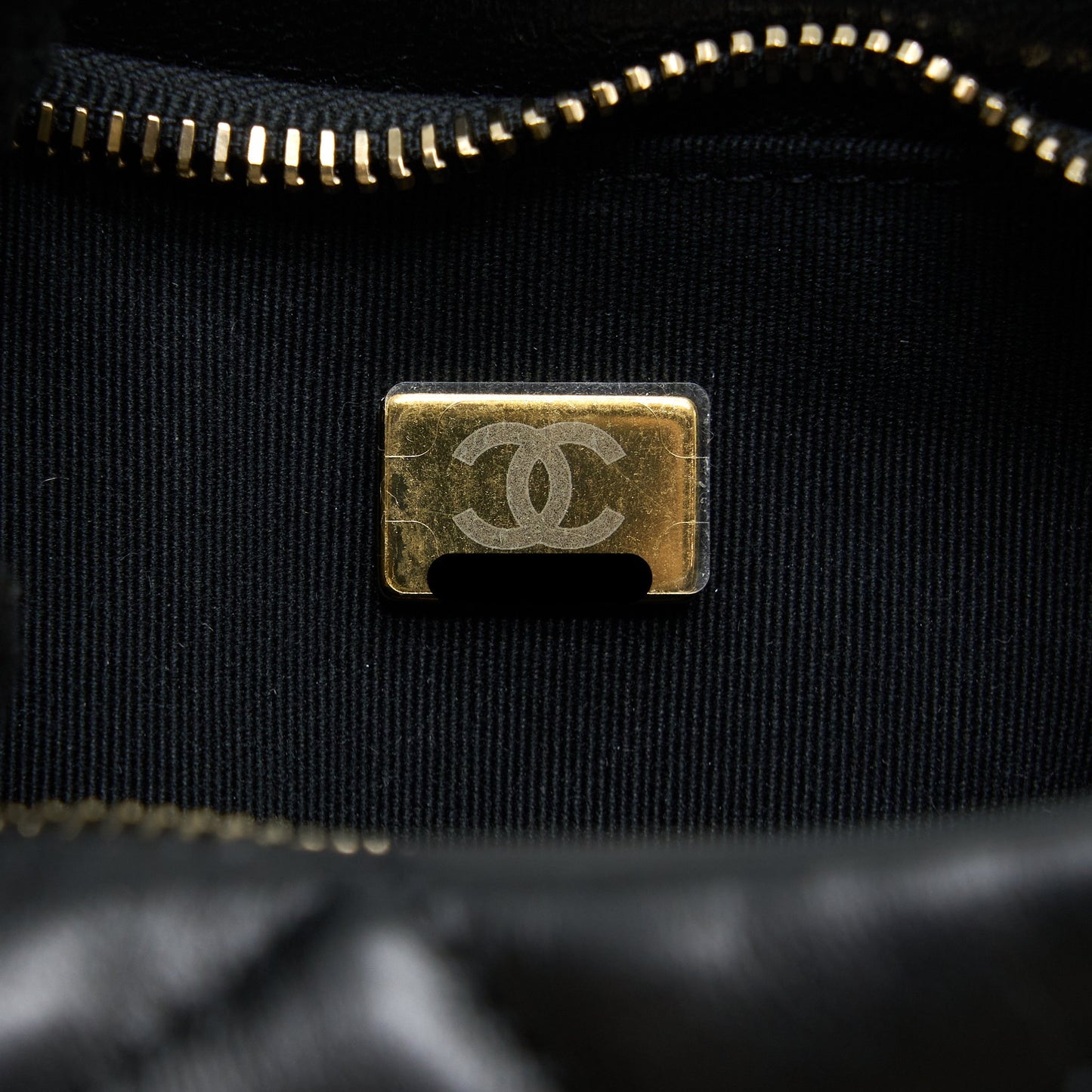 Chanel 22K Hobo Shoulder Bag Lambskin Black (Microchip)