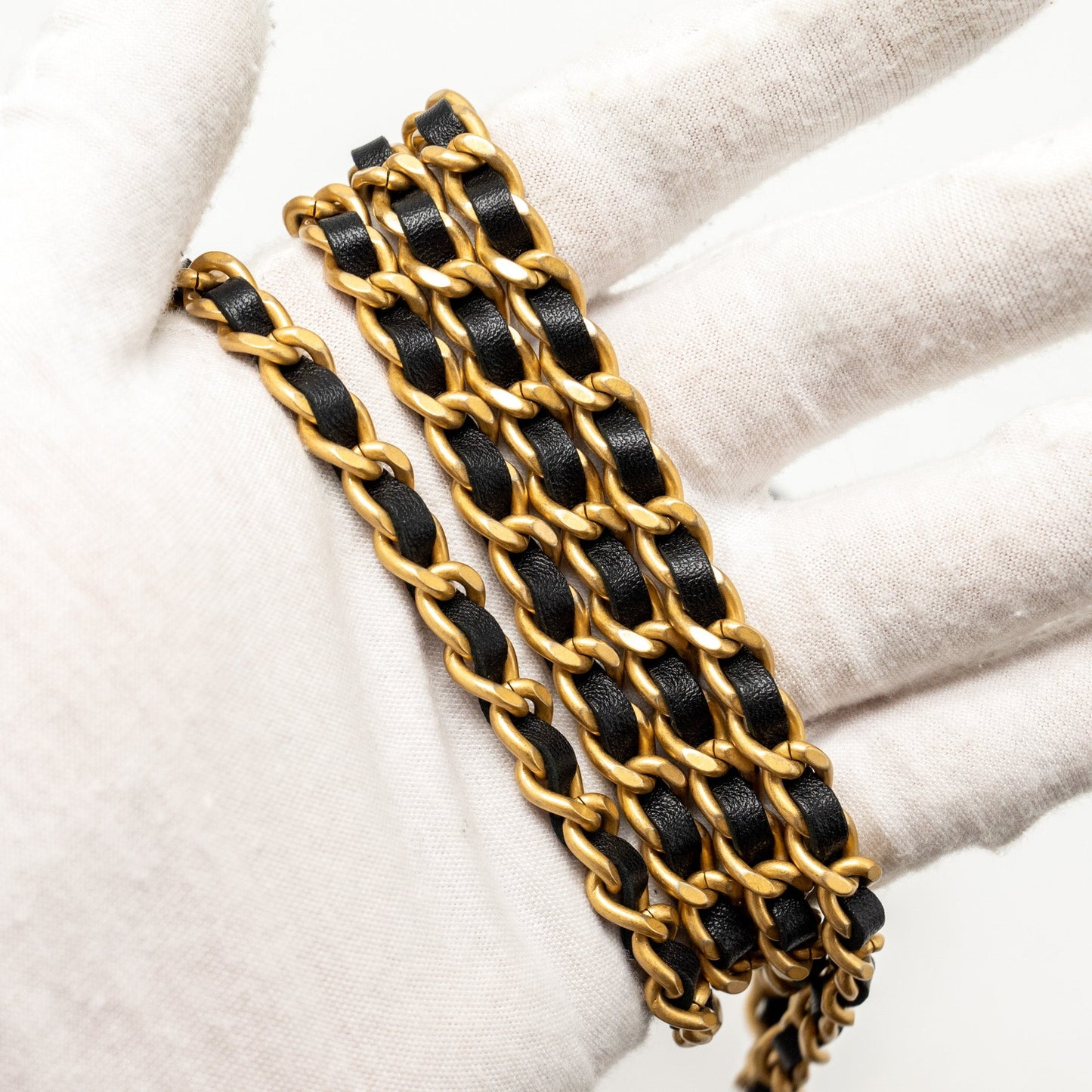Chanel Detailed Top Handle Mini Clutch with Chain Lambskin Black (Microchip)