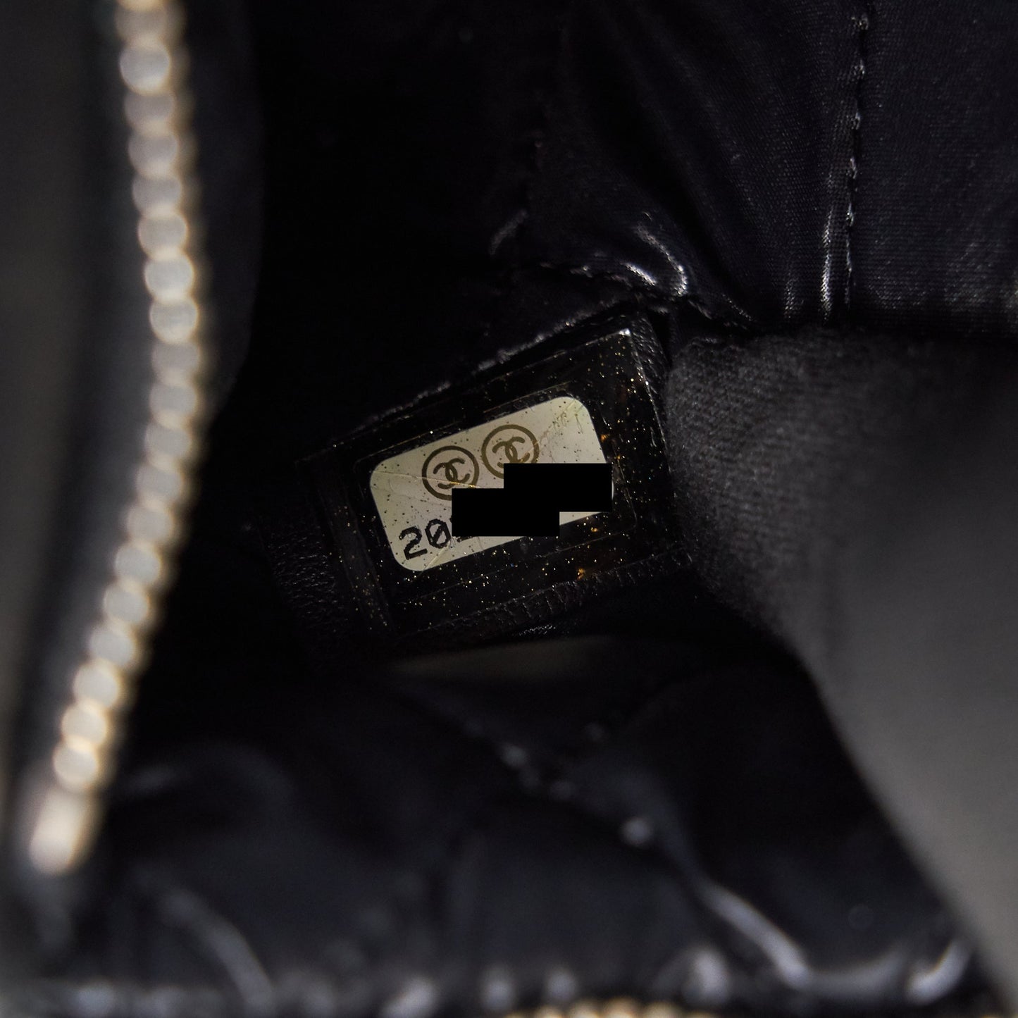 Chanel Patent Leather Fold Over Clutch Black