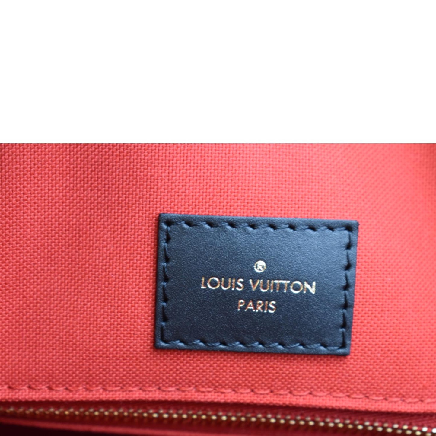 LOUIS VUITTON Onthego MM Giant Monogram Canvas Tote Shoulder Bag Brown