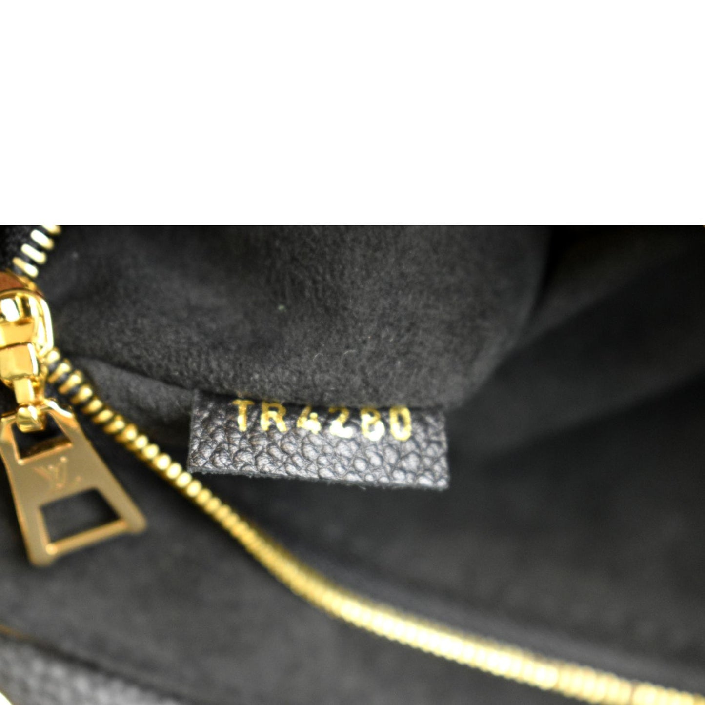 LOUIS VUITTON Vavin PM Monogram Empreinte Leather Shoulder Bag Black