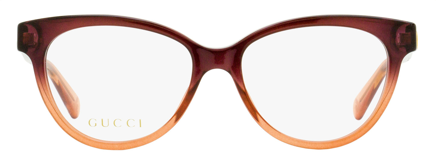 Gucci Oval Eyeglasses GG0373O 003 Brown-Rose Ombre 52mm