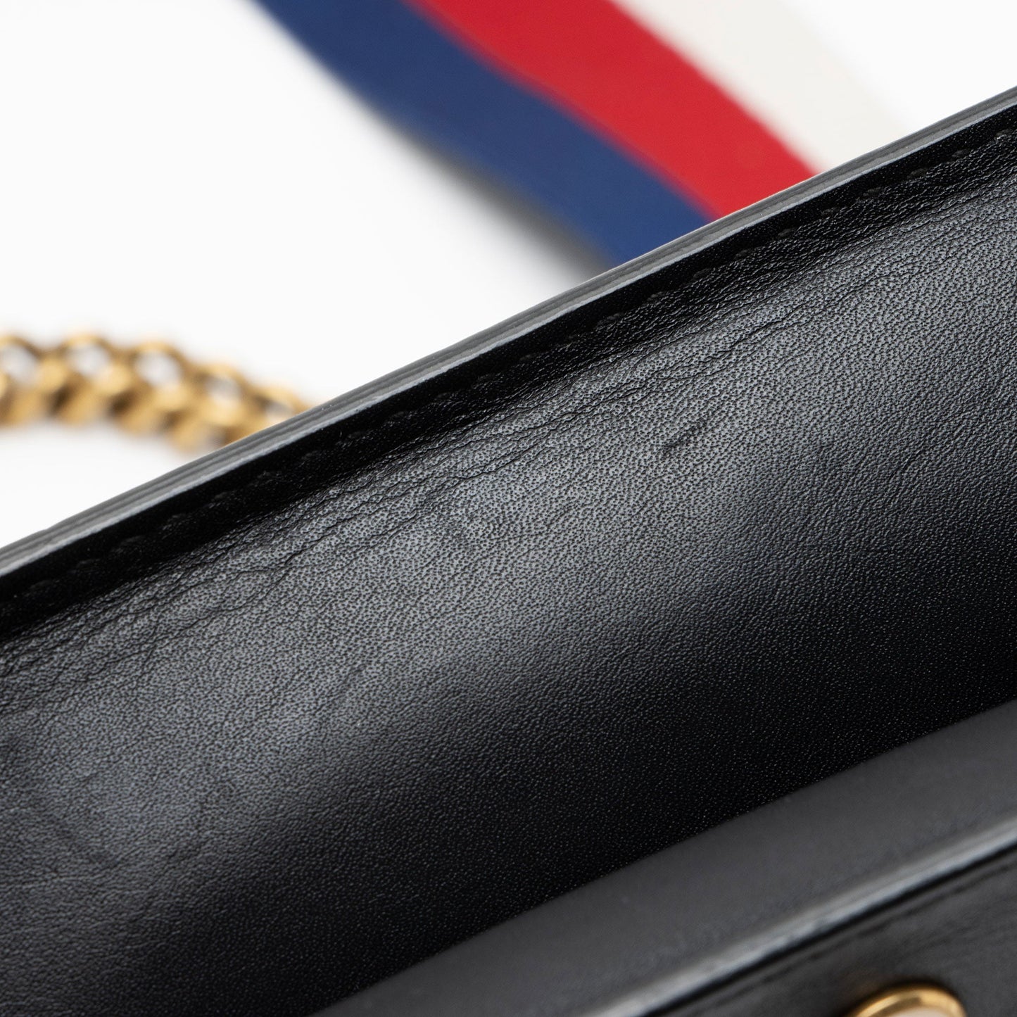 Gucci Calfskin Pearl Bee Broadway Mini Shoulder Bag