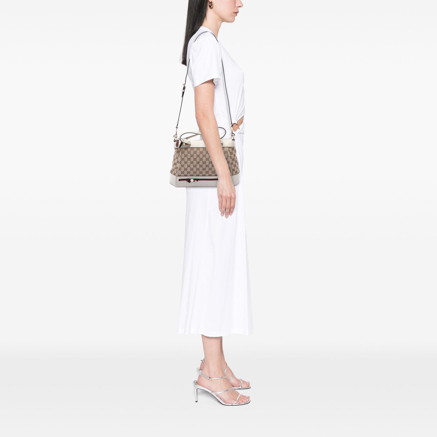 Gucci GG Canvas Web Mayfair Satchel