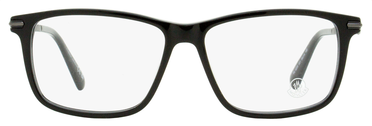 Moncler Rectangular Eyeglasses ML5205 001 Black/Gunmetal 54mm