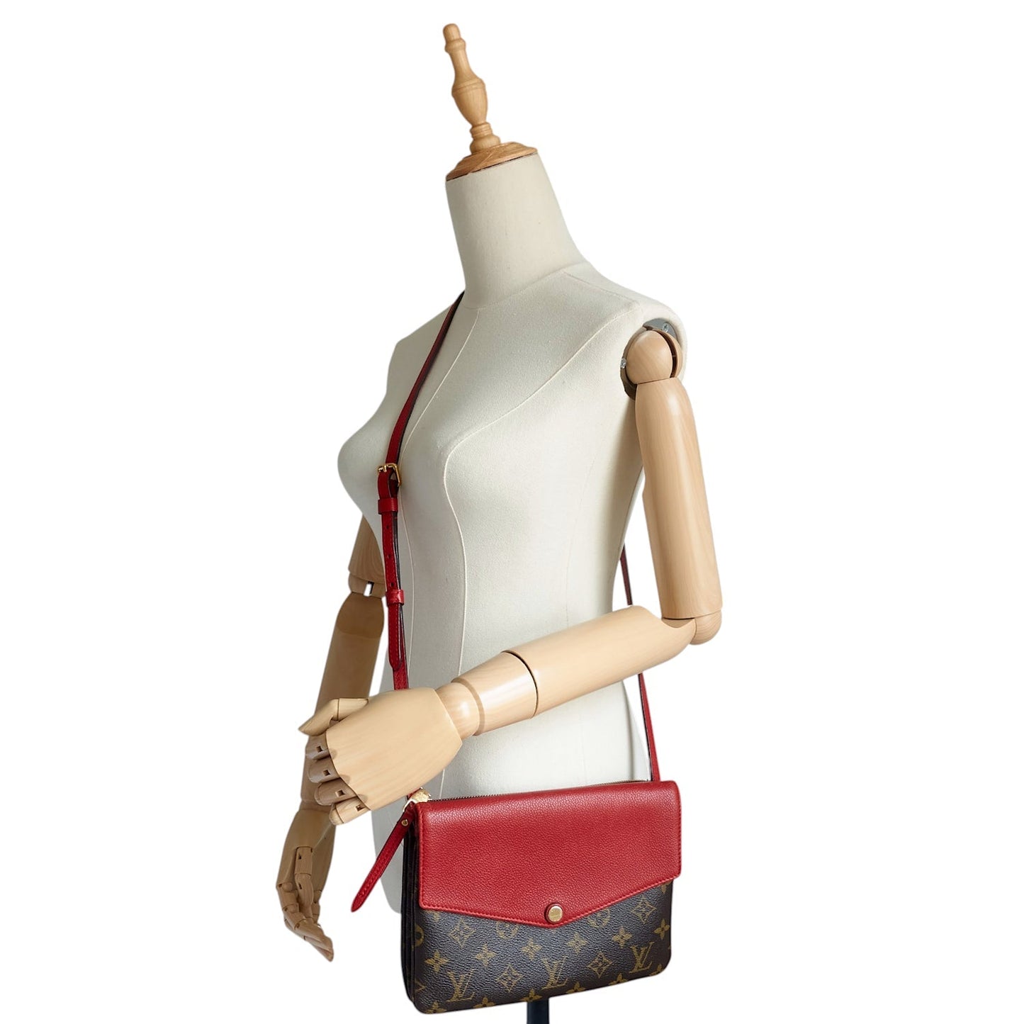 Louis Vuitto Twice Monogram Canvas Shoulder Bag