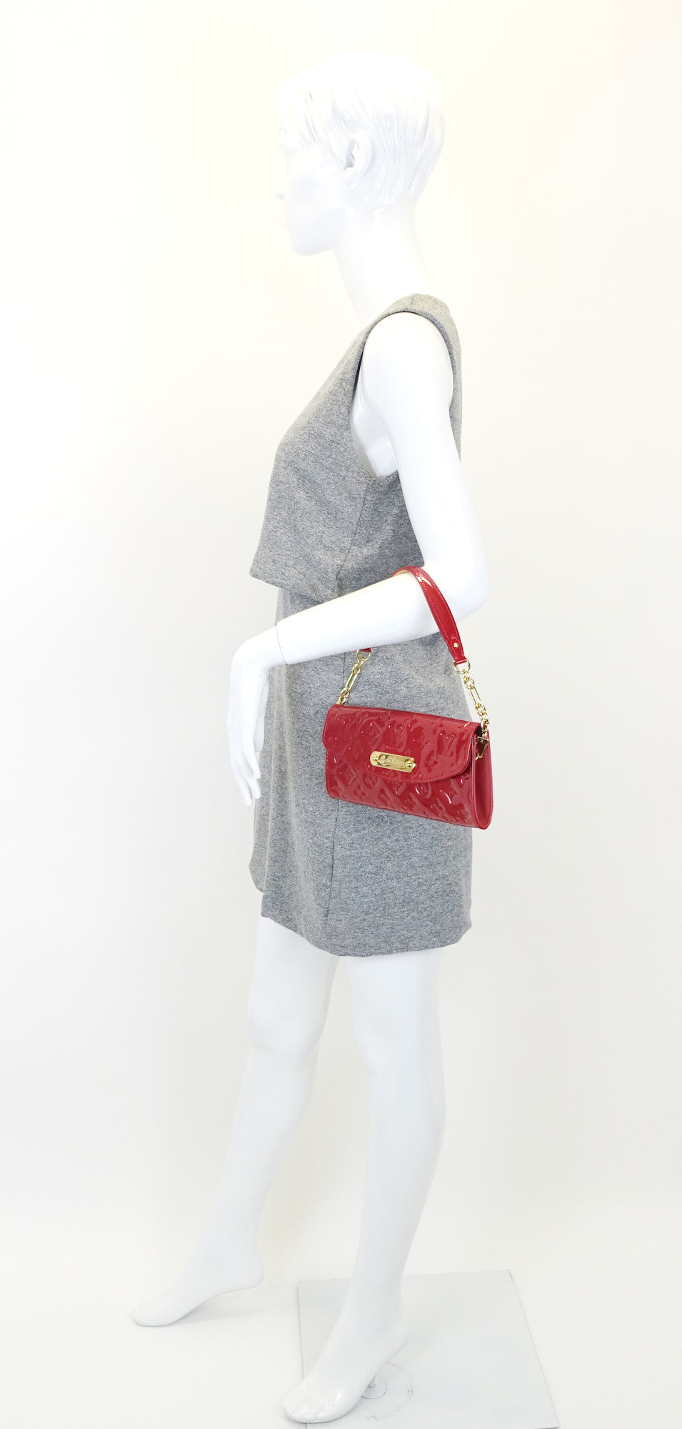 Louis Vuitto Sunset Boulevard Monogram Vernis Leather Shoulder Bag