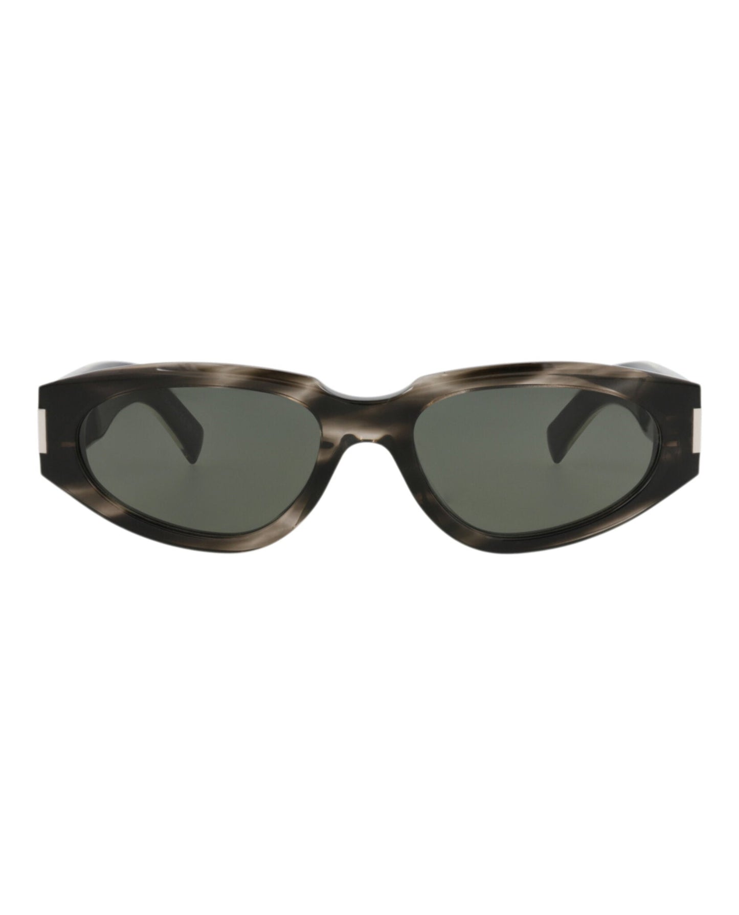 Saint Laurent Womens Round/Oval Havana Crystal Grey Fashion Designer Eyewear