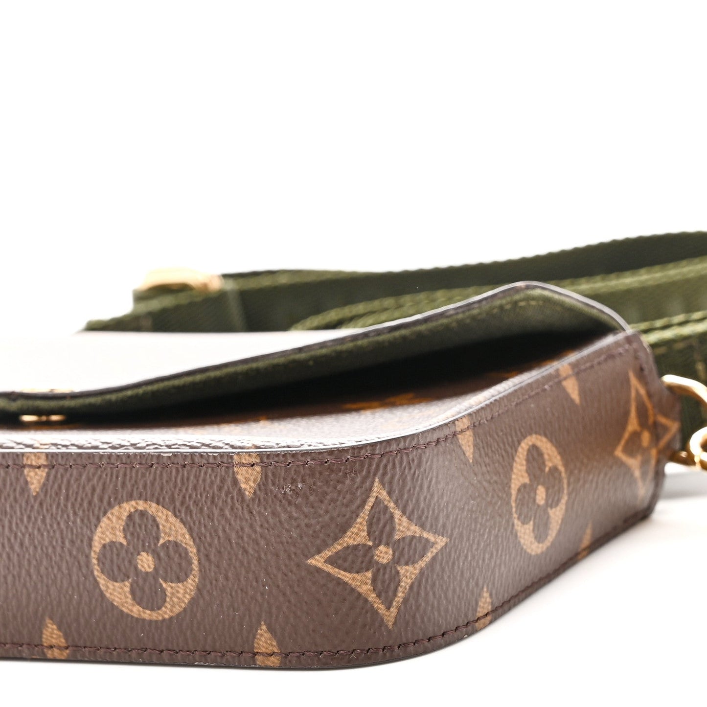Monogram Felicie Strap & Go Kaki