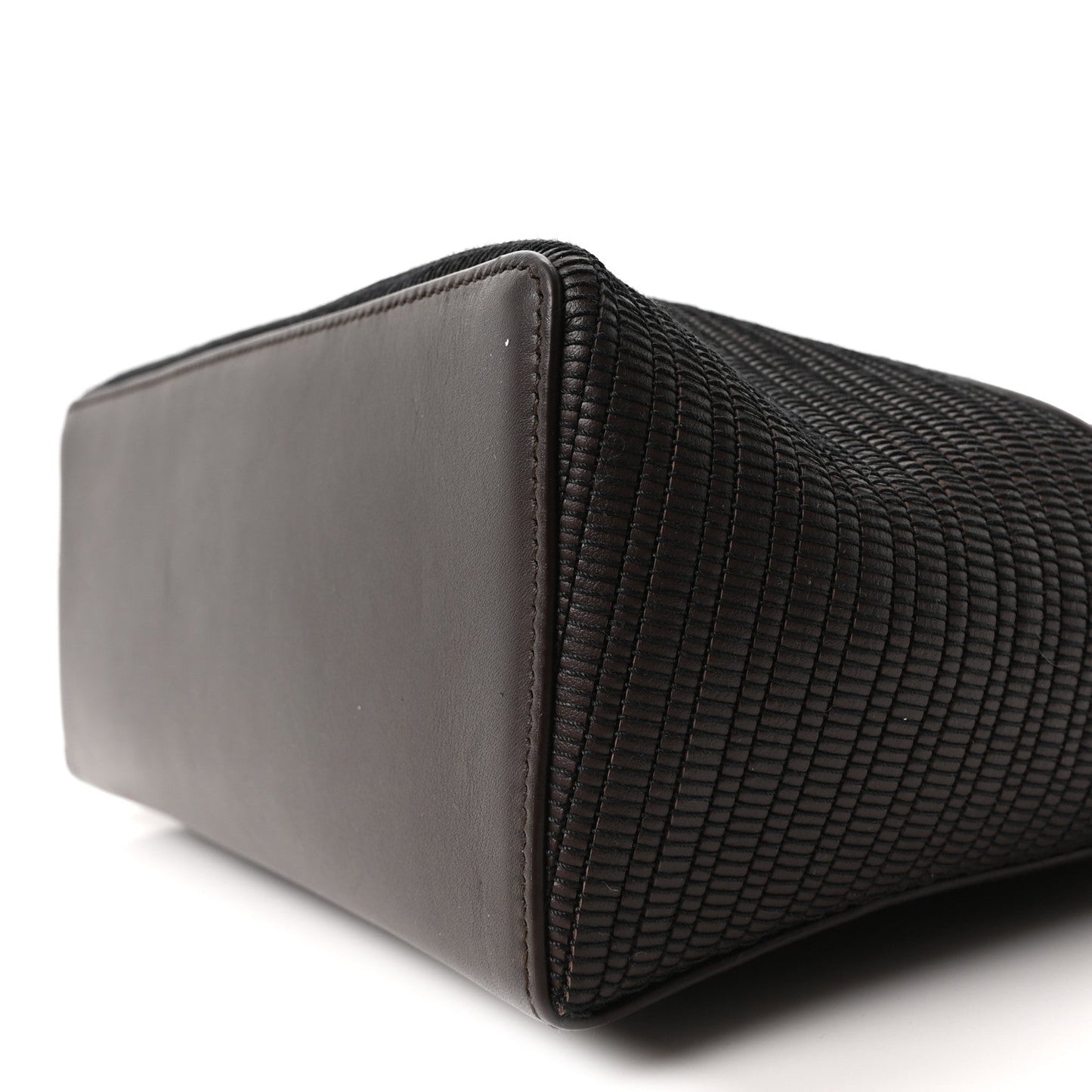Ox Calfskin Woven Extra Bag L27 Colour Pecora Nera