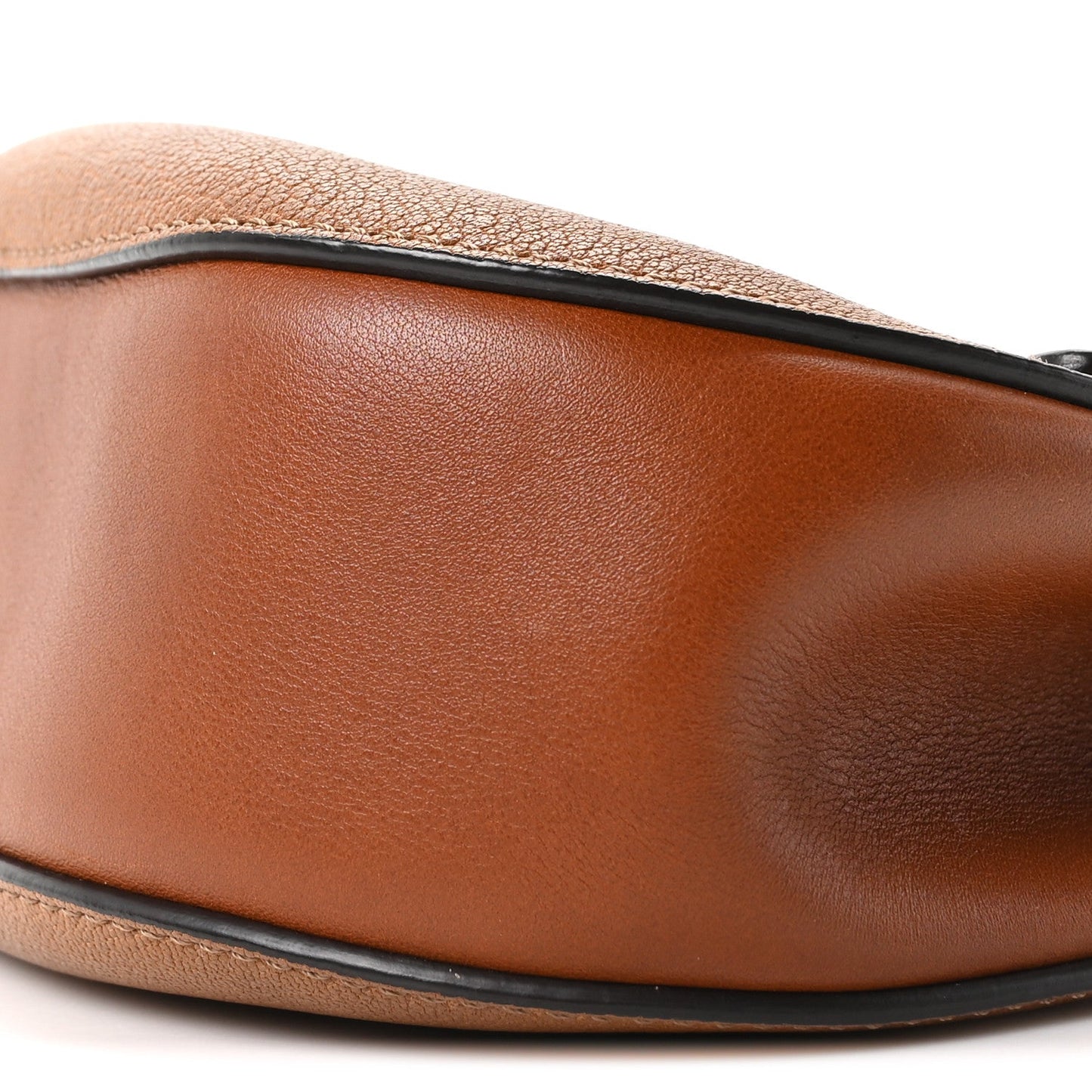 Grained Lambskin Mini Drew Shoulder Bag Caramel