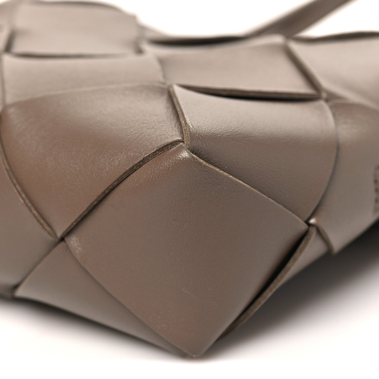 Lambskin Maxi Intrecciato Small Cassette Camera Bag Taupe Grey