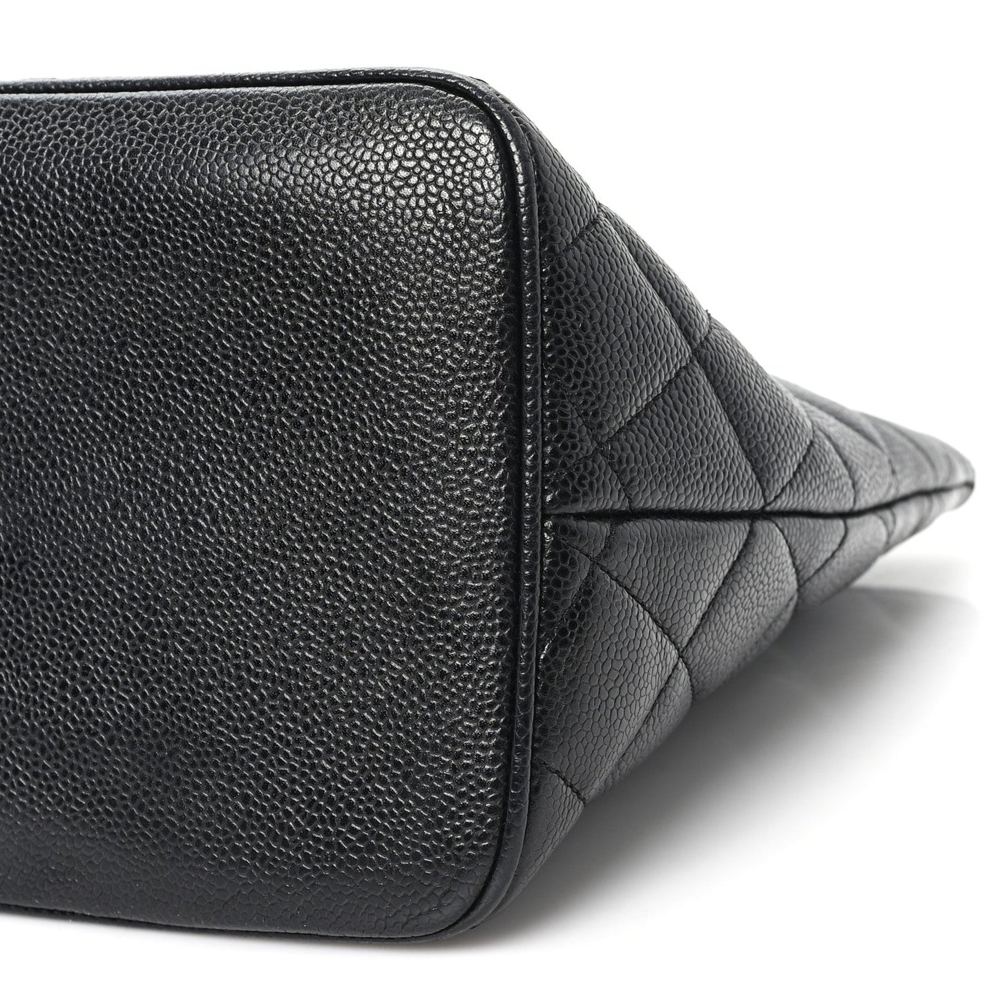 Caviar Quilted Medallion Tote Black