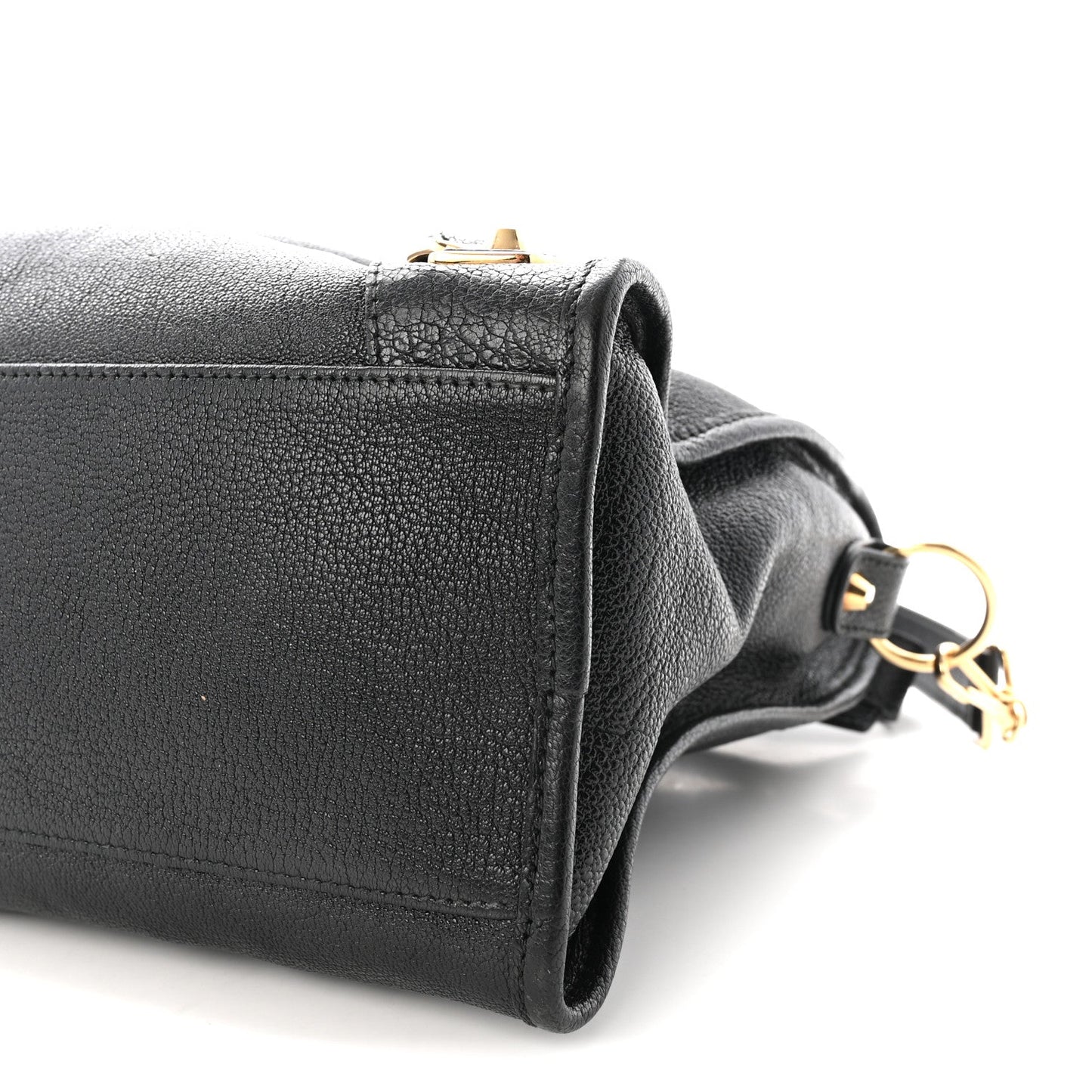 Chevre Gold Metallic Edge Hardware City Black