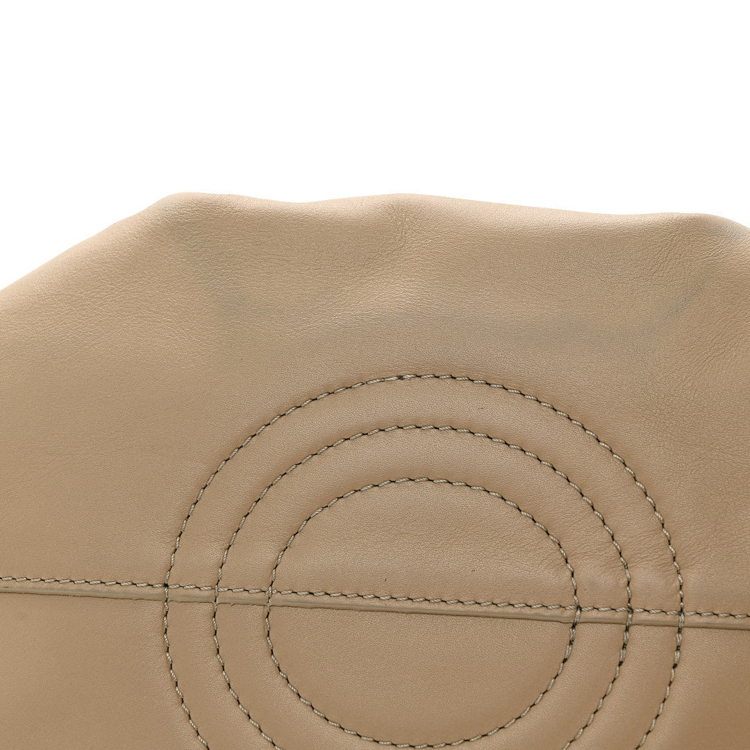 Shiny Nappa Calfskin Small Paseo Bag Clay Green