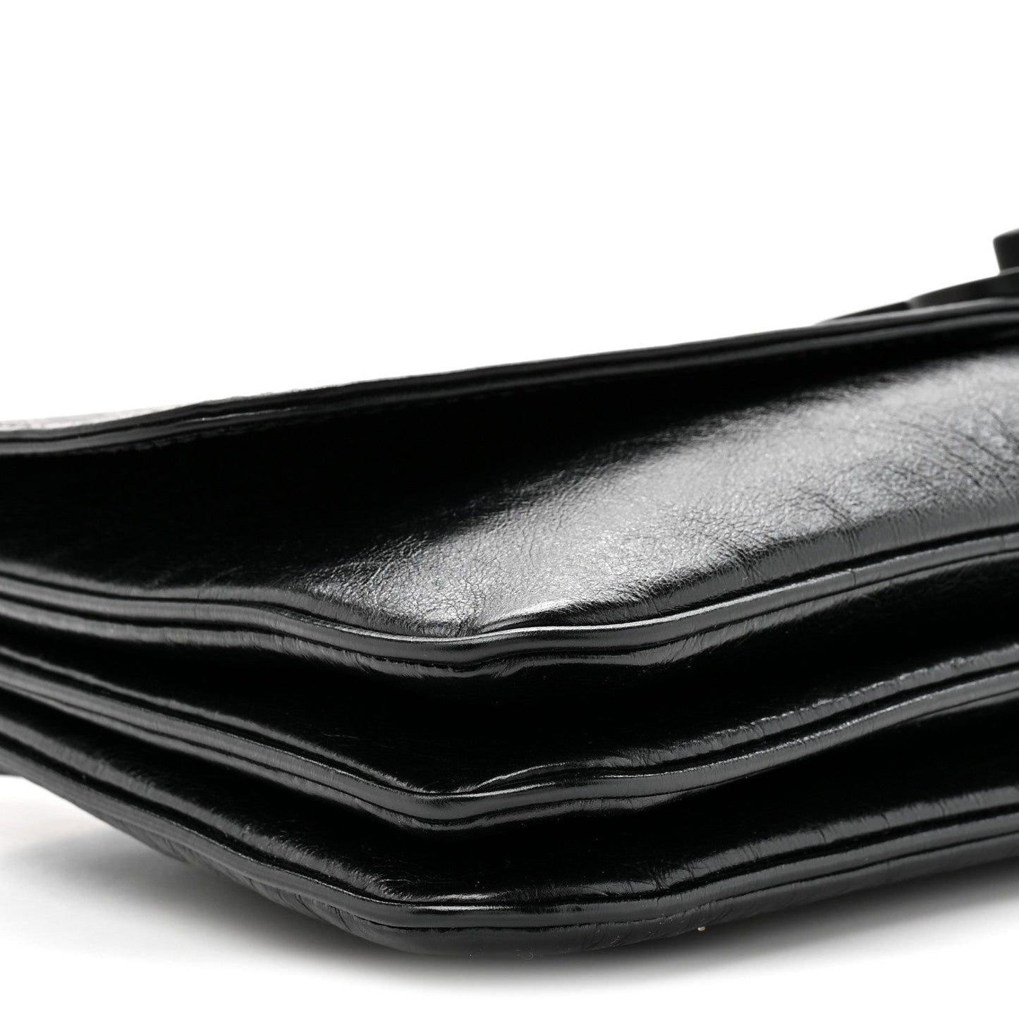 Calfskin Medium BB Soft Flap Bag Black