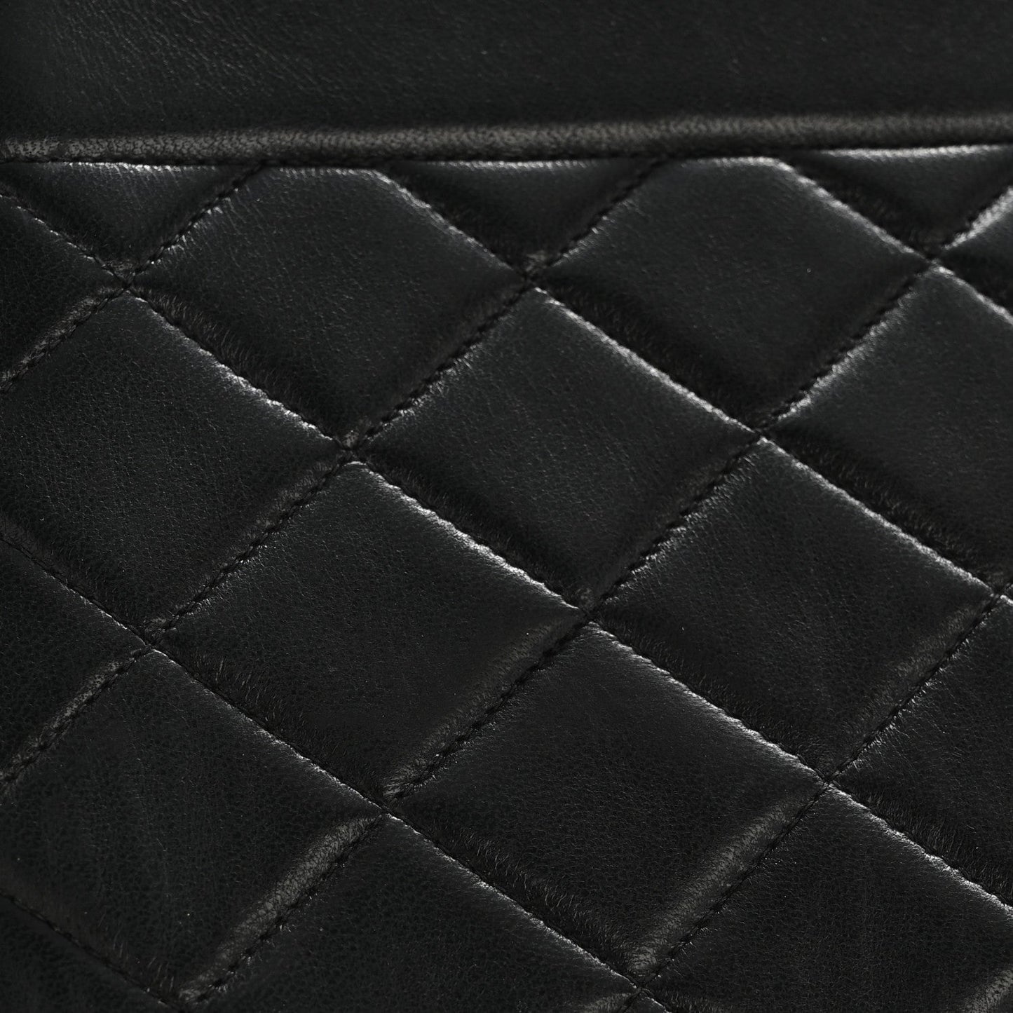 Lambskin Quilted Medium Single Flap Black