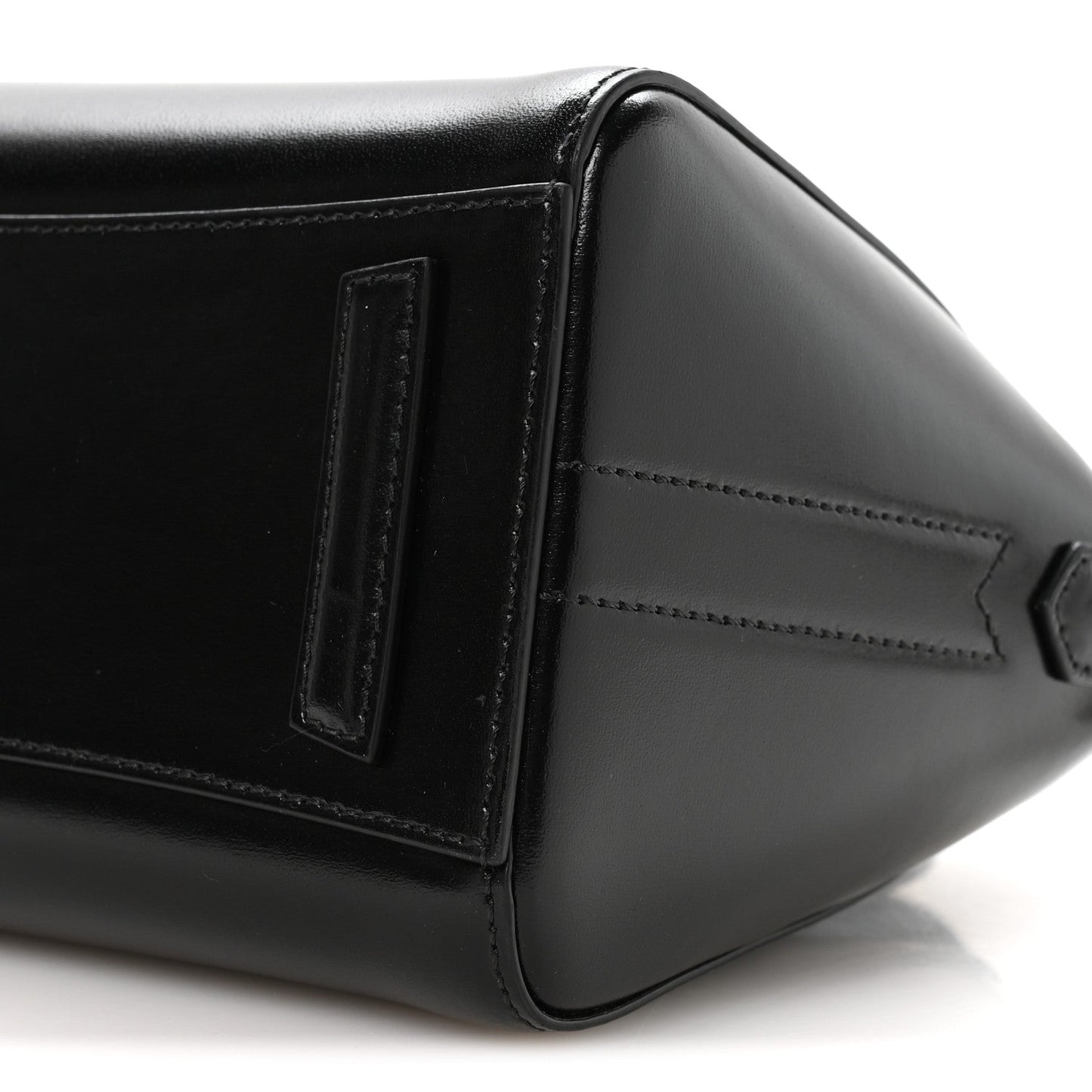 Shiny Lord Calfskin Mini Antigona Black