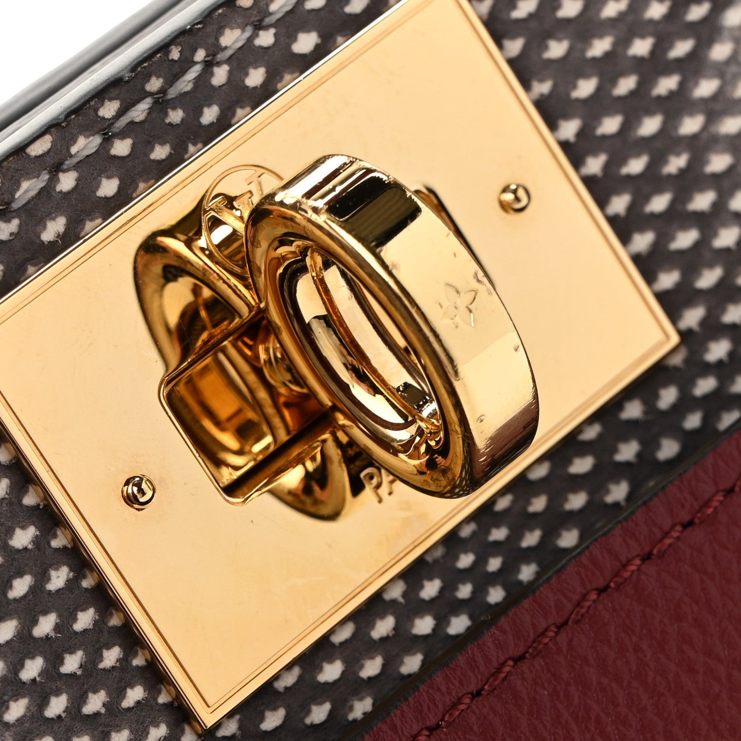Calfskin Karung Snakeskin Mahina On My Side PM Griotte Red
