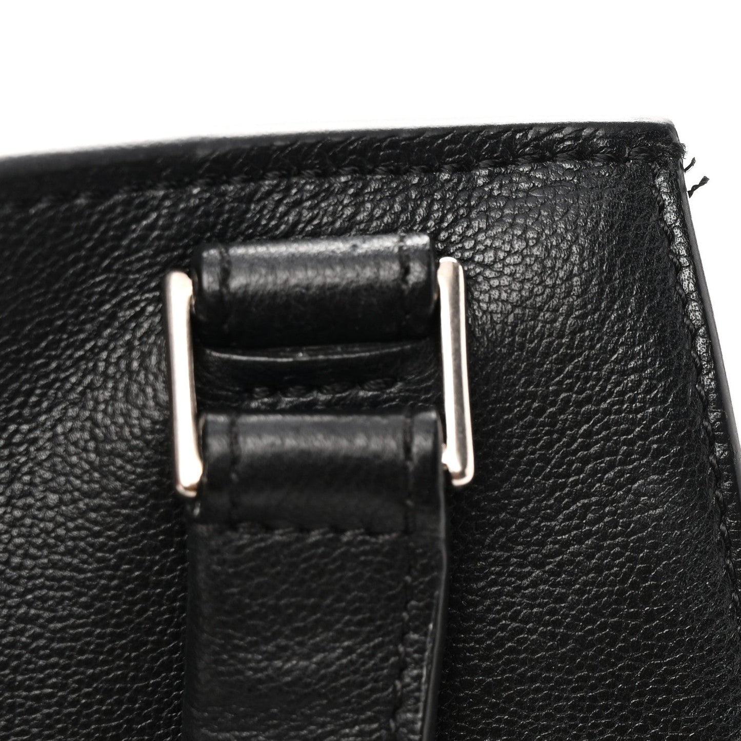 Calfskin Medium Tri-Color Edge Shoulder Bag Blue Multicolor