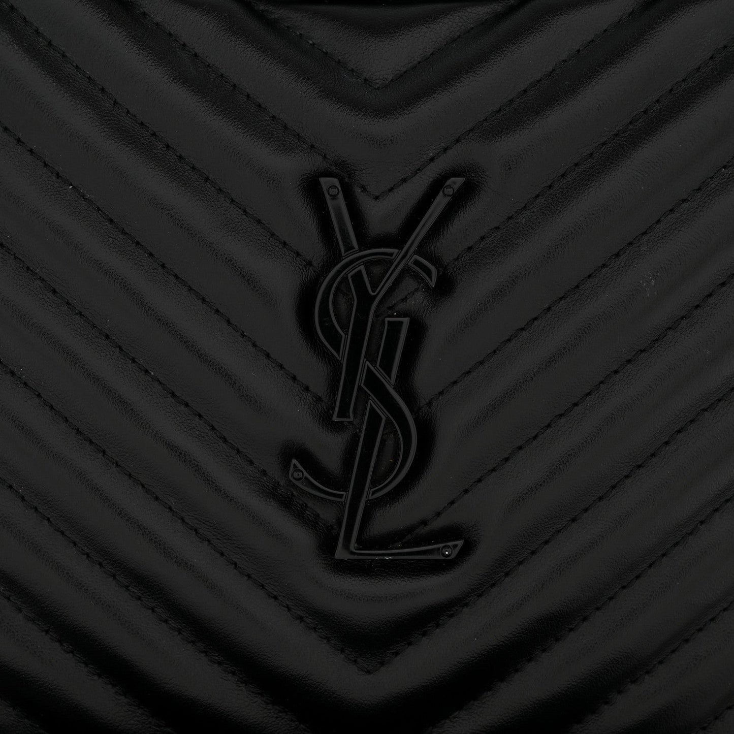 Calfskin Matelasse Monogram Monochrome Lou Camera Bag Black
