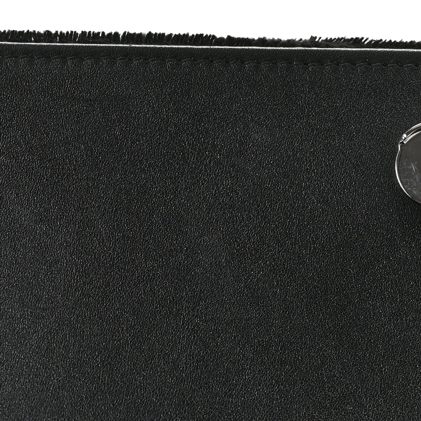 Velvet Crystal Studded Monogram Small Kate Satchel Black